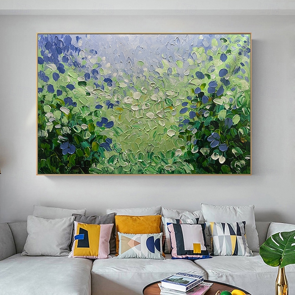 Mintura Handmade Textured Flower Oil Paintings On Canvas Wall Art Decoration Modern Abstract Pictures For Home Hotel Decor Rolled Frameless Unstretched Painting 2026 - $69.99 –P2