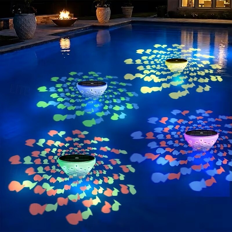 1/2 Stück Solar-Schwimmleuchte für Pools, 5 Beleuchtungsmodi, IP65 wasserdicht, schwimmende Leuchten für Teiche, Thermalquellen, Aquarien, Pools, Garten, hängende Bäume, Partys, Projektions- und 2026 - $26.99 –P4