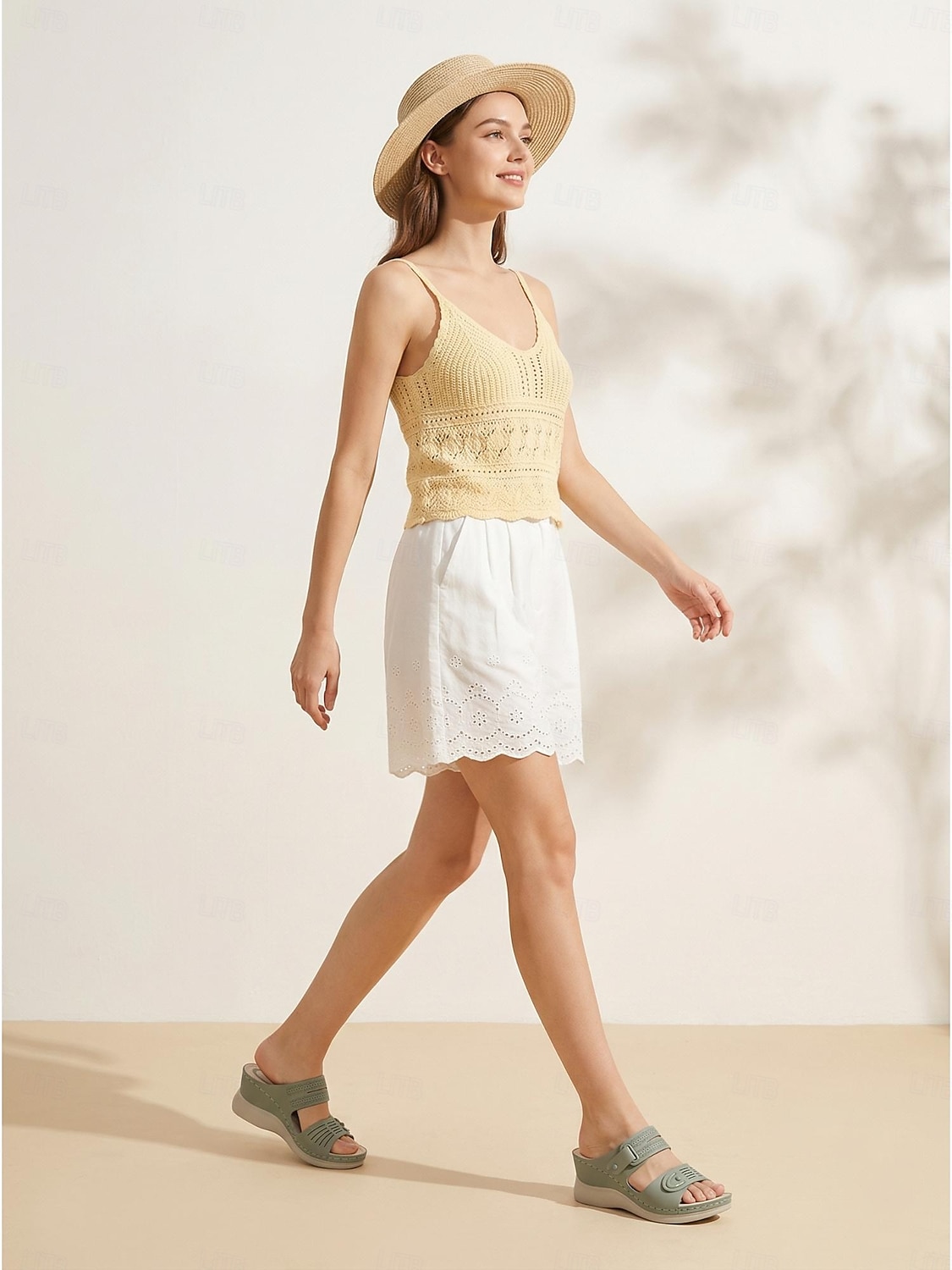 Women's Green Wedge Sandals – Adjustable Strap Comfort Sandals with Arch Support, Lightweight Cushioned Walking Shoes for Travel, Daily Wear, Outdoor Walking & Garden Leisure 2026 - $34.99 –P3