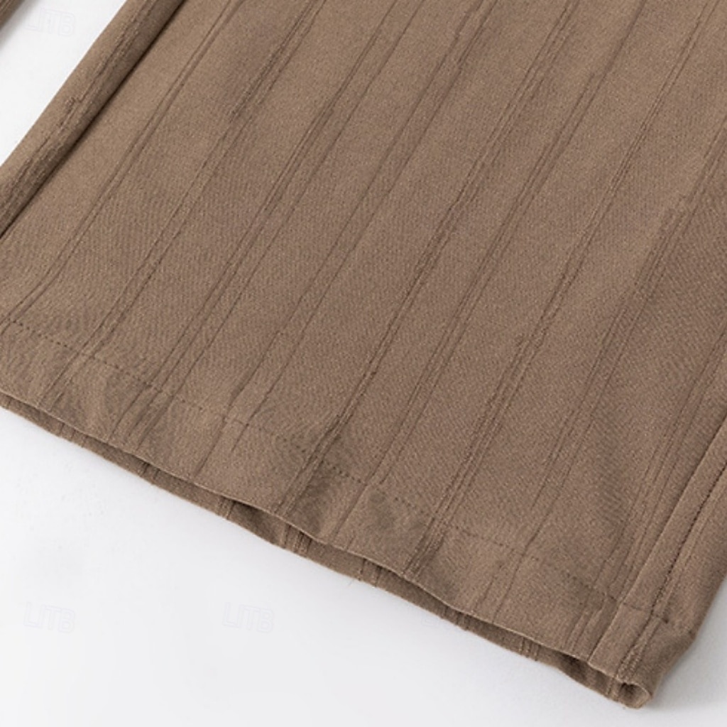 Hombre Pantalones Pantalones casuales Pantalones anchos Jacquard Correa Bolsillo Plano Comodidad Suave Casual Diario Exterior Vacaciones Moda Negro Morado Rígido 2026 - $26.99 –P12