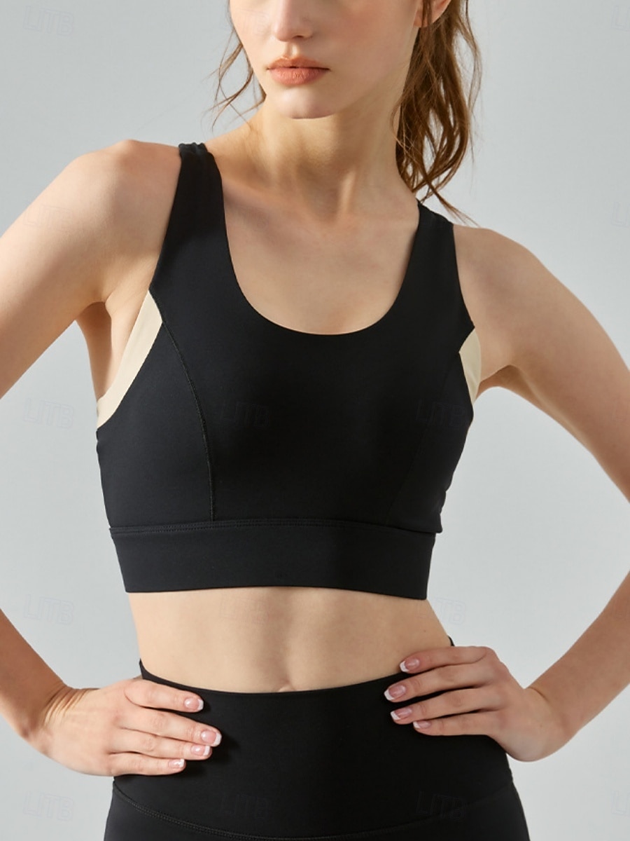 Per donna Canotte da allenamento Reggiseno sportivo Scollo a Cucchiaio Intimo / Maglia Intima Asciugatura Rapida Leggero Confortevole Senza fili Imbottito Tinta unica Sport Abbigliamento sportivo del 2026 a $25.99 –P14