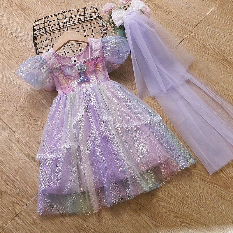 Prinzessin Kleid Cosplay Kostüm Outfits Film Niedlich Balletröckchen LED-Leuchten for Mädchen Kinder Maskerade Buchwoche Täglich Party Ferien 2026 - $41.89 –P19