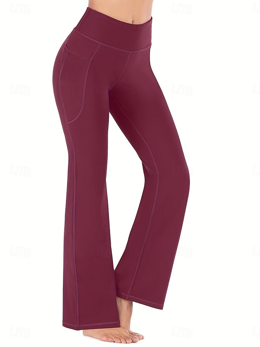 Mulheres Calças de Pilates Calças de ioga Bolsos Levantamento de Butt Ruched Cintura Alta Treino de Ginástica Corrida Ginástica Calças Leggings Côr Sólida Cinzento Escuro Preto Azul Marinho Esportes de 2026 por $19.49 –P4