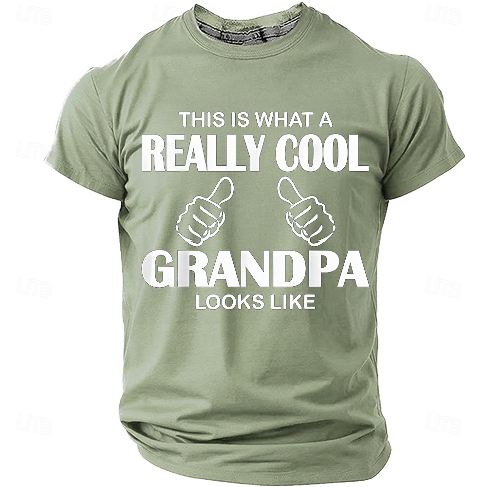 Ecco come appare un nonno davvero fantastico. Maglietta da uomo con stampa divertente e spiritosa, maniche corte, girocollo, casual, regalo, abbigliamento firmato, taglie S, M, L, XL, XXL. del 2026 a $9.99 –P7