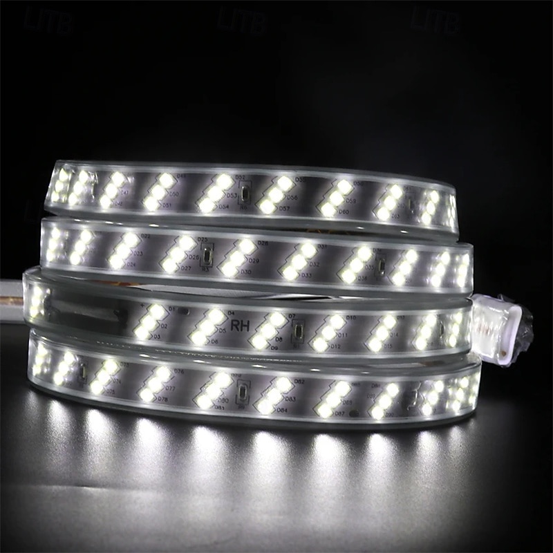 Hochleistungsfähige, wasserdichte LED-Streifen, 180 LEDs pro Meter, 220-V-EU-Stecker, warmweiß, weiß und neutralweiß, für Garten, Hochzeit, Urlaub, Pool, Party und als stimmungsvolle Dekorationsbeleuchtung. 2026 - $8.99 –P4