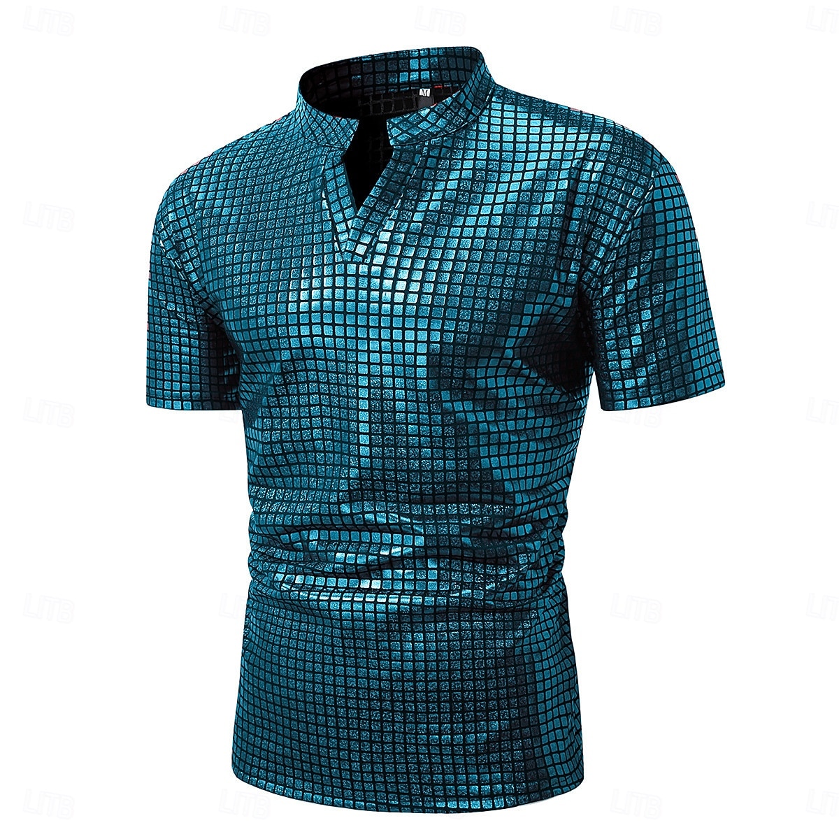 Retro / vintage Discotecă Anii 1980 Tricou Tricou POLO Mâneci scurte Disc Metalic strălucitor Metalic cadrilat Costume de fancy Bărbați Carnaval Petrecere Măr Adulți Cămașă Primavara vara 2026 - $31.99 –P9