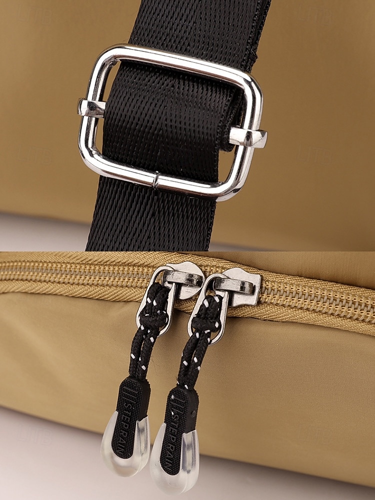 Zaino da donna in nylon, disponibile in vari colori, di grande capacità con numerose tasche, leggero e resistente, ideale per vacanze al mare, sport all'aria aperta e per l'uso quotidiano. del 2026 a $18.99 –P11