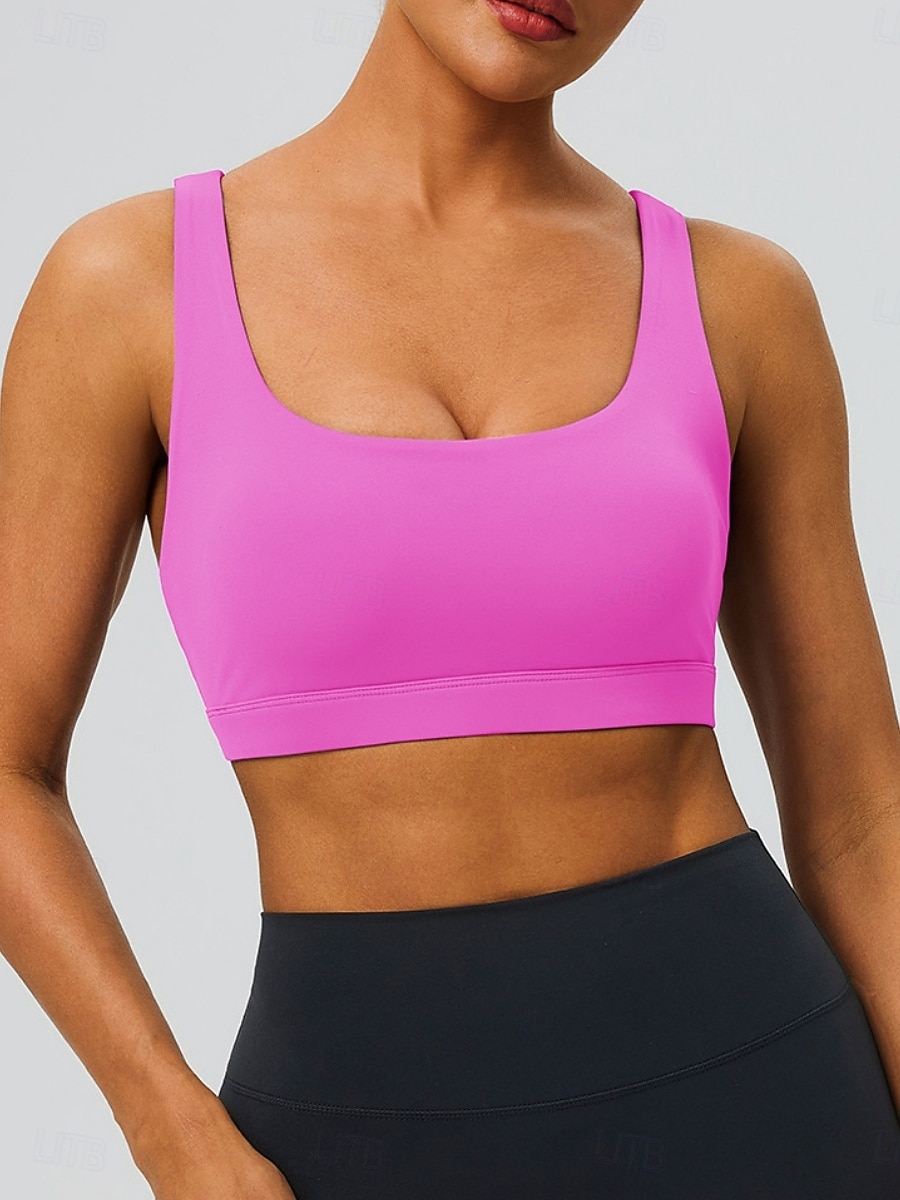 Mujer Camisetas sin mangas para hacer ejercicio Sujetadores de Deporte Cuchara Ropa Interior / Prenda Interior Absorción de impacto Tamaño Ajustable Ligero Inalámbrico Acolchado Color sólido Deporte 2026 - $21.99 –P14