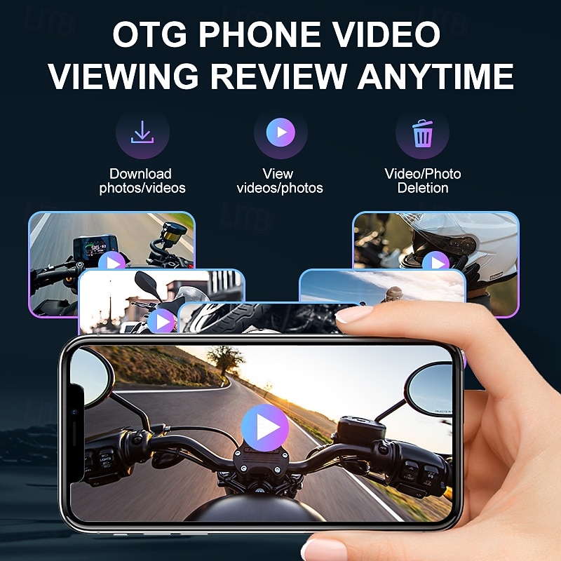 Q27 Motorcycle Helmet Bluetooth Headset with 720P HD Camera, Wireless Intercom Walkie-Talkie System, Video Recorder & Photo Capture, IP56 Waterproof, HD Audio for Motorbike Riding Dash Cam 2026 - $78.99 –P3