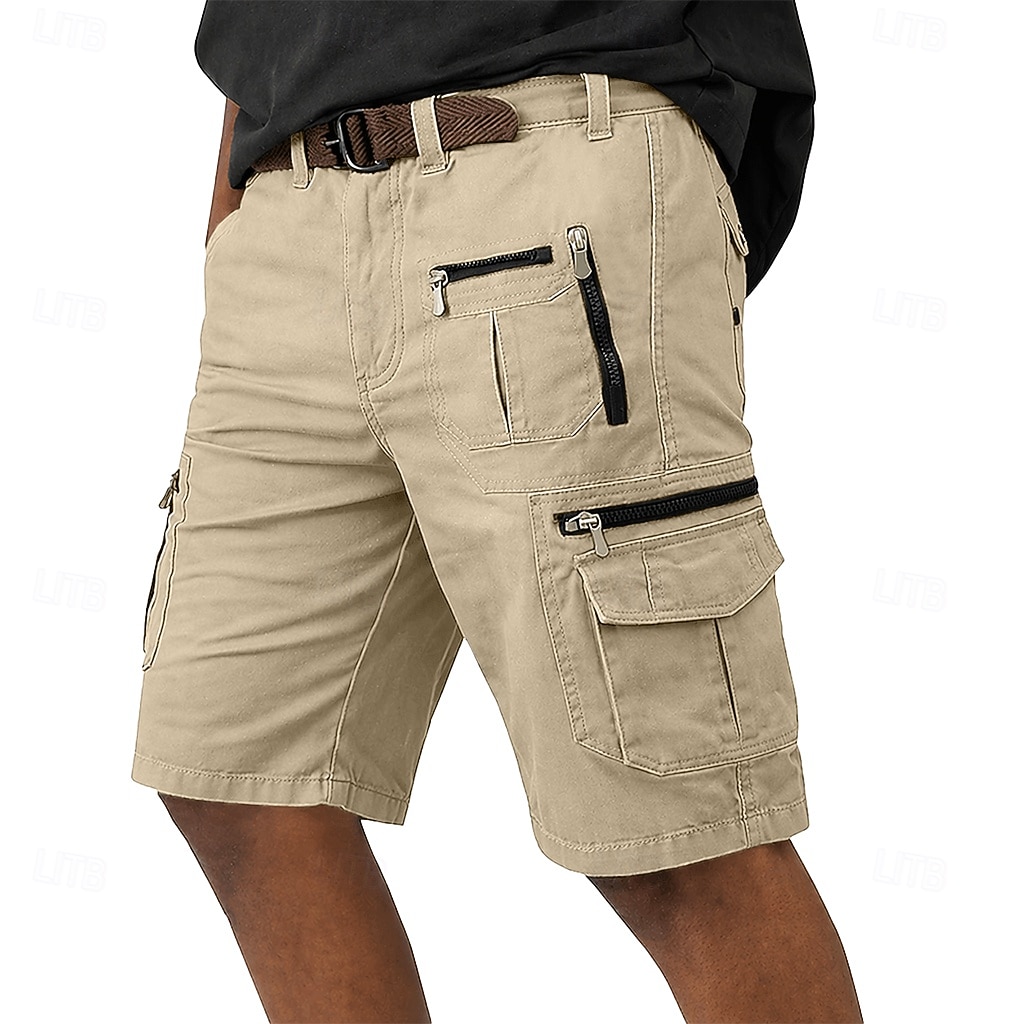 Ανδρικά Φορέματα φορτίου Σορτς φορτίου Σορτσάκια Casual σορτς Τσέπη Ελαστική μέση Σκέτο Μήκος μοσχάρι Causal ΕΞΩΤΕΡΙΚΟΥ ΧΩΡΟΥ Streetwear Μοντέρνα Κομψό στυλ street Μαύρο Καφέ Ανελαστικό 2026 - $35.99 –P5