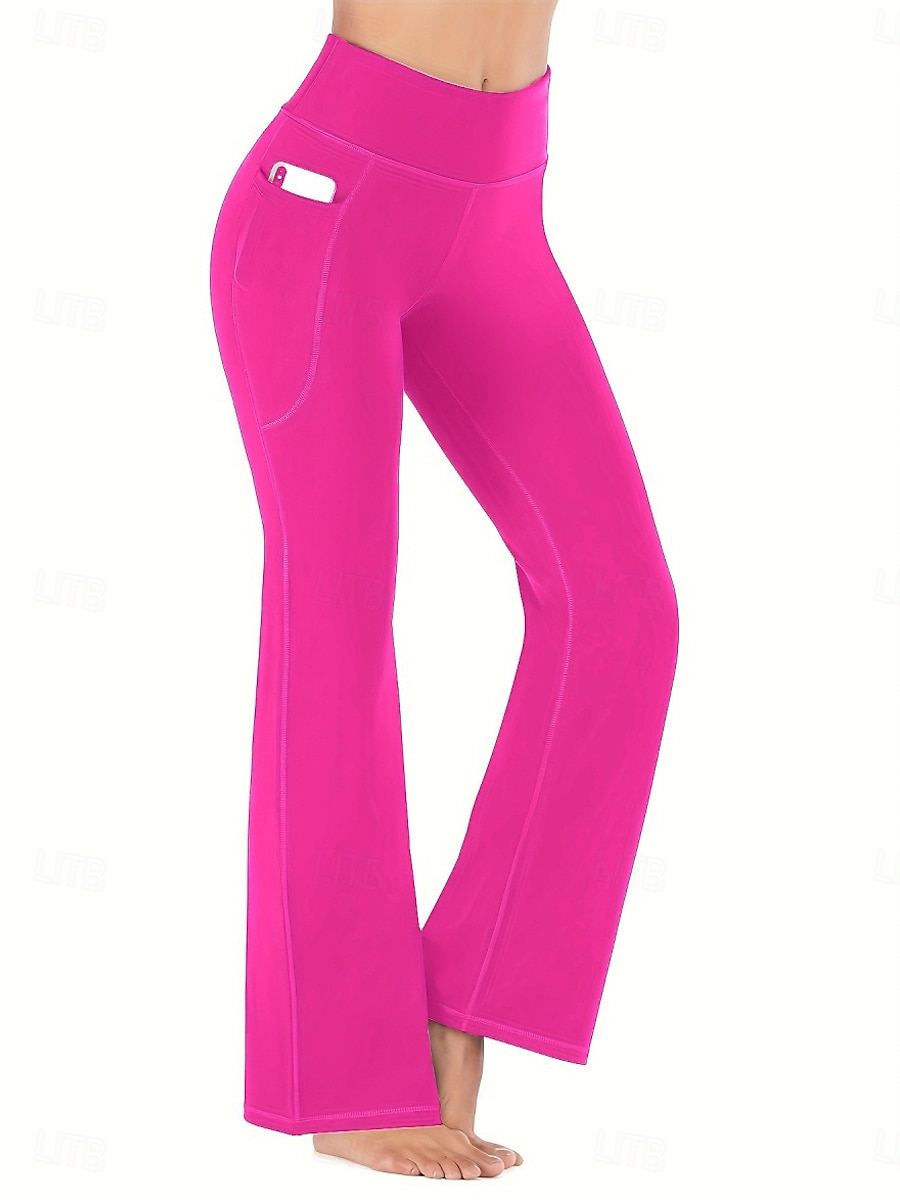 Mulheres Calças de Pilates Calças de ioga Bolsos Levantamento de Butt Ruched Cintura Alta Treino de Ginástica Corrida Ginástica Calças Leggings Côr Sólida Cinzento Escuro Preto Azul Marinho Esportes de 2026 por $19.49 –P11