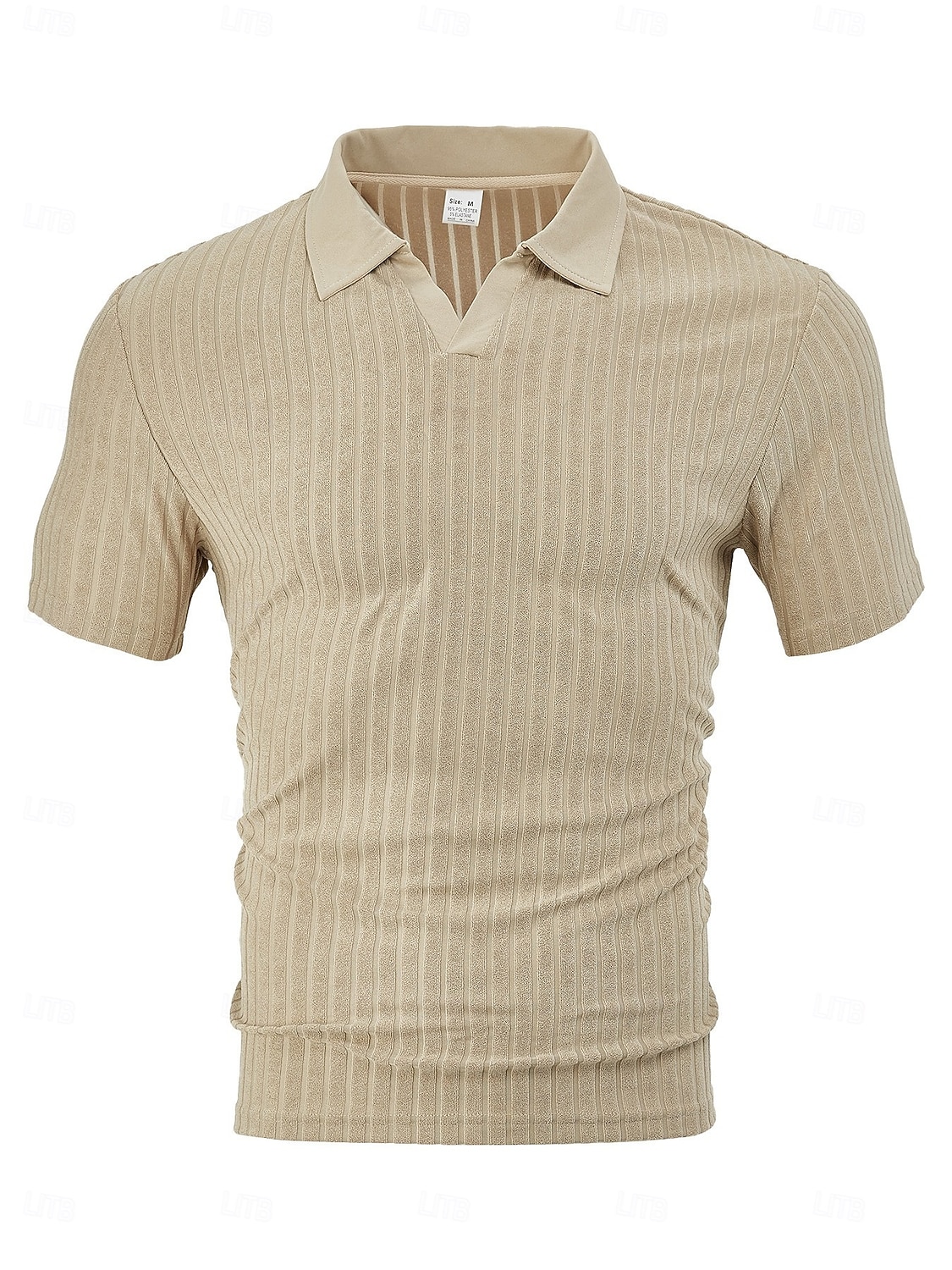 Herr Ribbstickad topp Golf pikétröjor Ledigt Arbete Kavajslag Ribbstickad polokrage Kortärmad Grundläggande Modern Ensfärgat Knappar Stickat Vår & sommar Sommar Vår Smal passform Blå Svart Vit Vinröd 2026 - $18.99 –P5