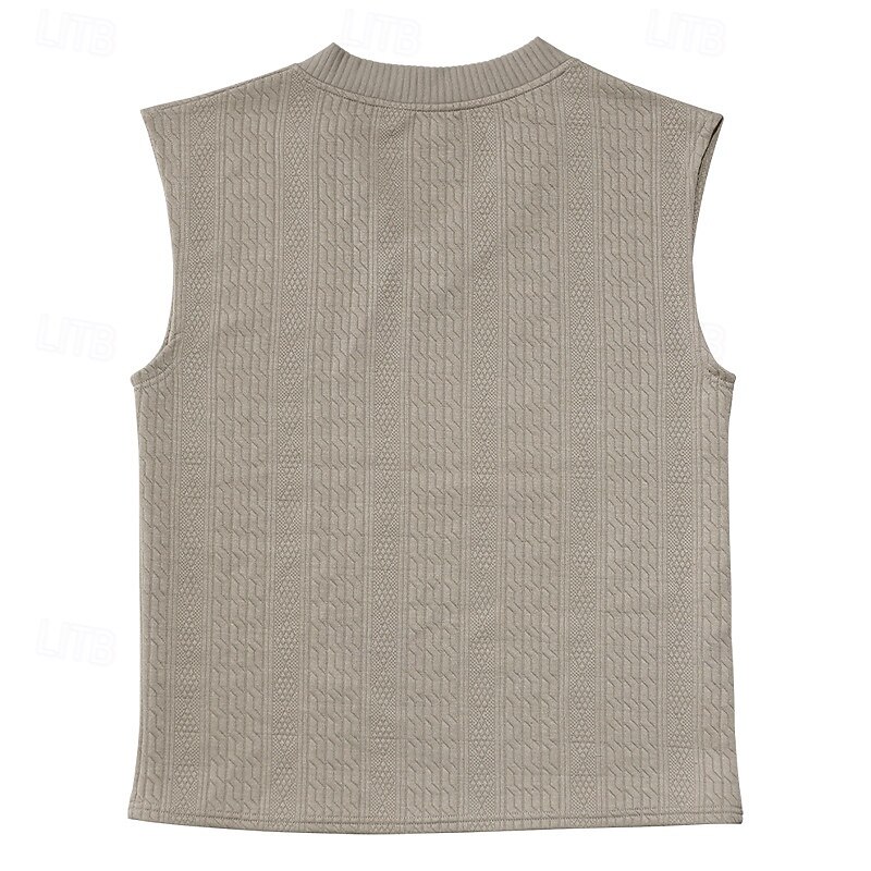 Men's T-Shirt Outfits Tee Top Sleeveless V Neck Spring & Summer Summer Spring Knitwear Hawaiian Designer Knitted Casual Daily Home White Top Tee for Men 2026 - $21.99 –P15
