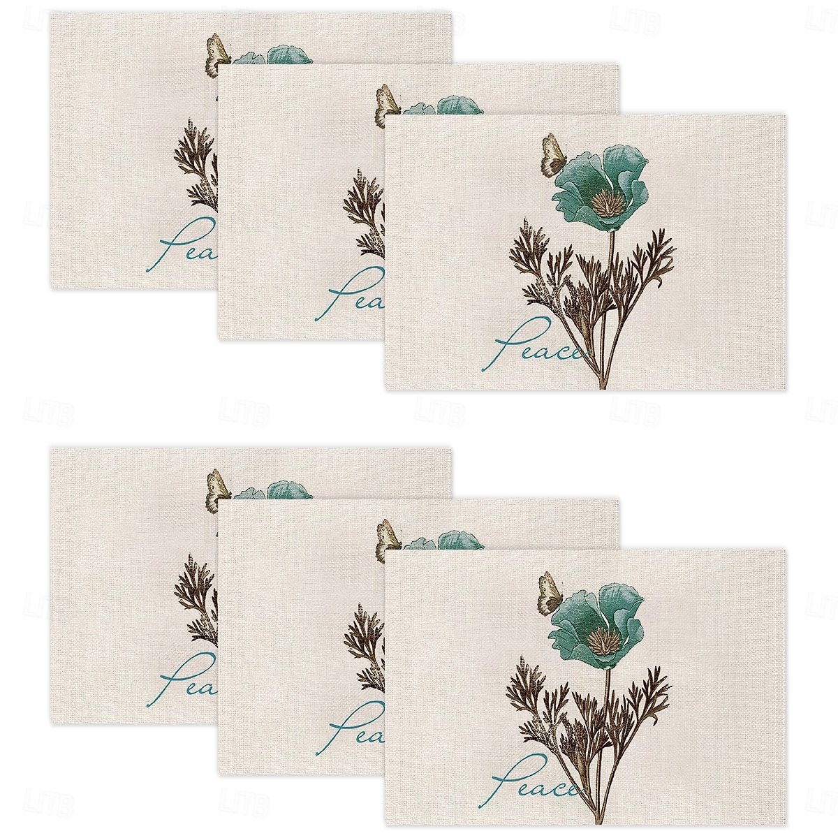 Τραπεζομάντιλο με πεταλούδα ίριδας τεσσάρων εποχών, ορθογώνιο κάλυμμα τραπεζιού από 100% πολυεστέρα, σχέδιο με λουλουδάτο μοτίβο πεταλούδας, πλένεται στο πλυντήριο, ανθεκτικό στη θερμότητα, 2026 - $9.49 –P12