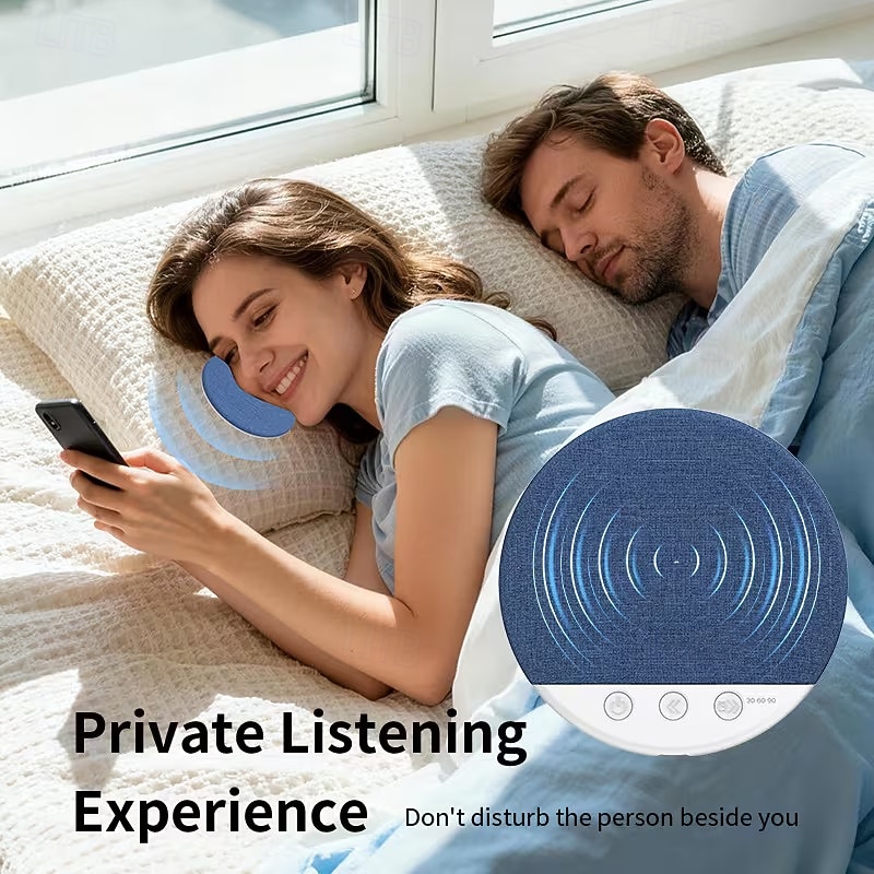 Bluetooth 5.4 polštářový reproduktor, ultratenký bezdrátový reproduktor na spaní pod polštář, diskrétní osobní poslech pro spáče na boku, pomůcka pro spaní s hudbou, bílý šum &úleva od tinnitu, 2026 - $14.99 –P1