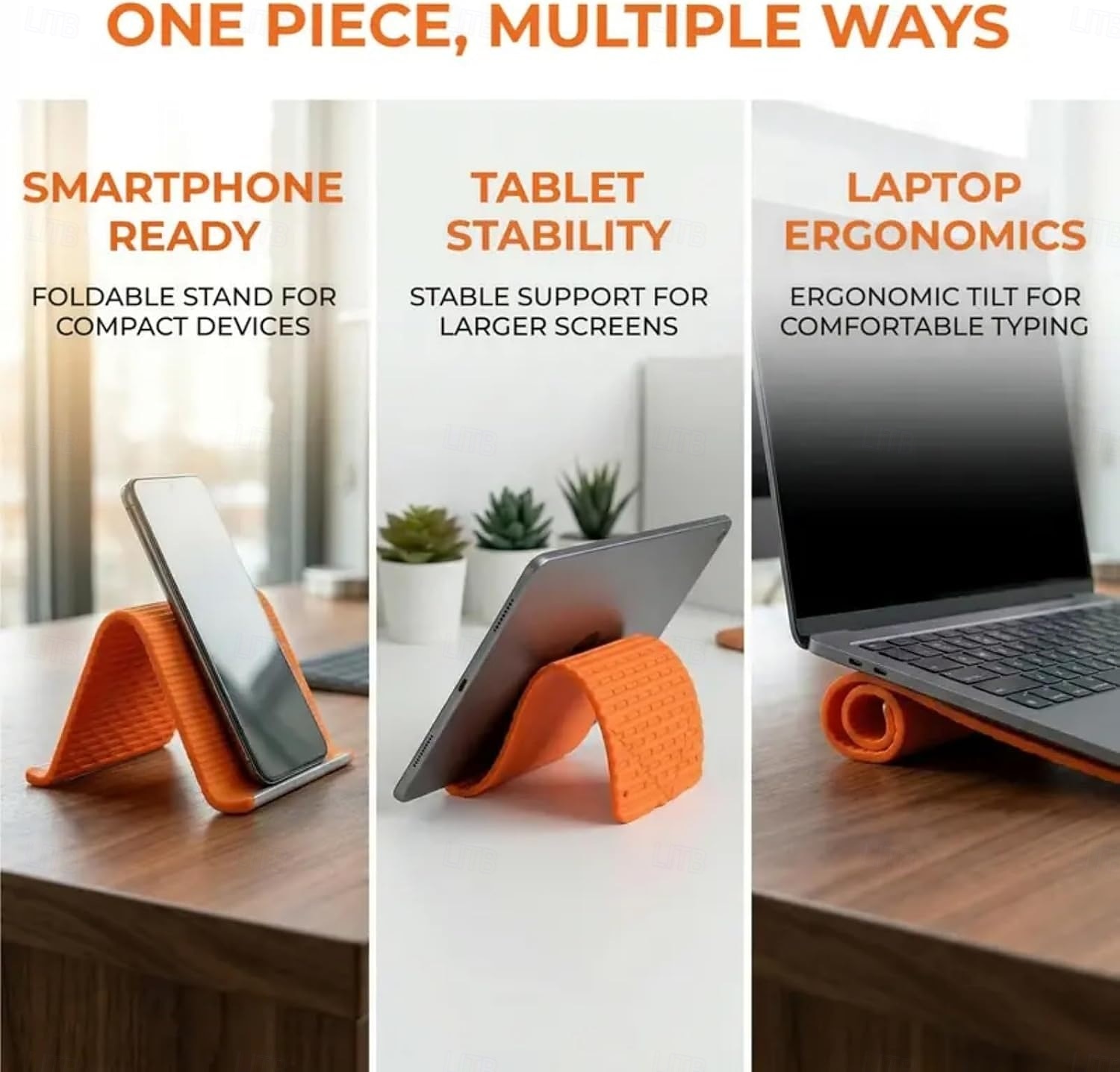 Portable Silicone Phone Stand for Travel, Compact Foldable Tablet Holder for Plane and Desk, Flexible Non-Slip Mobile Phone Stand for All Smartphones and iPads, Travel Essential Accessory 2026 - $13.99 –P6