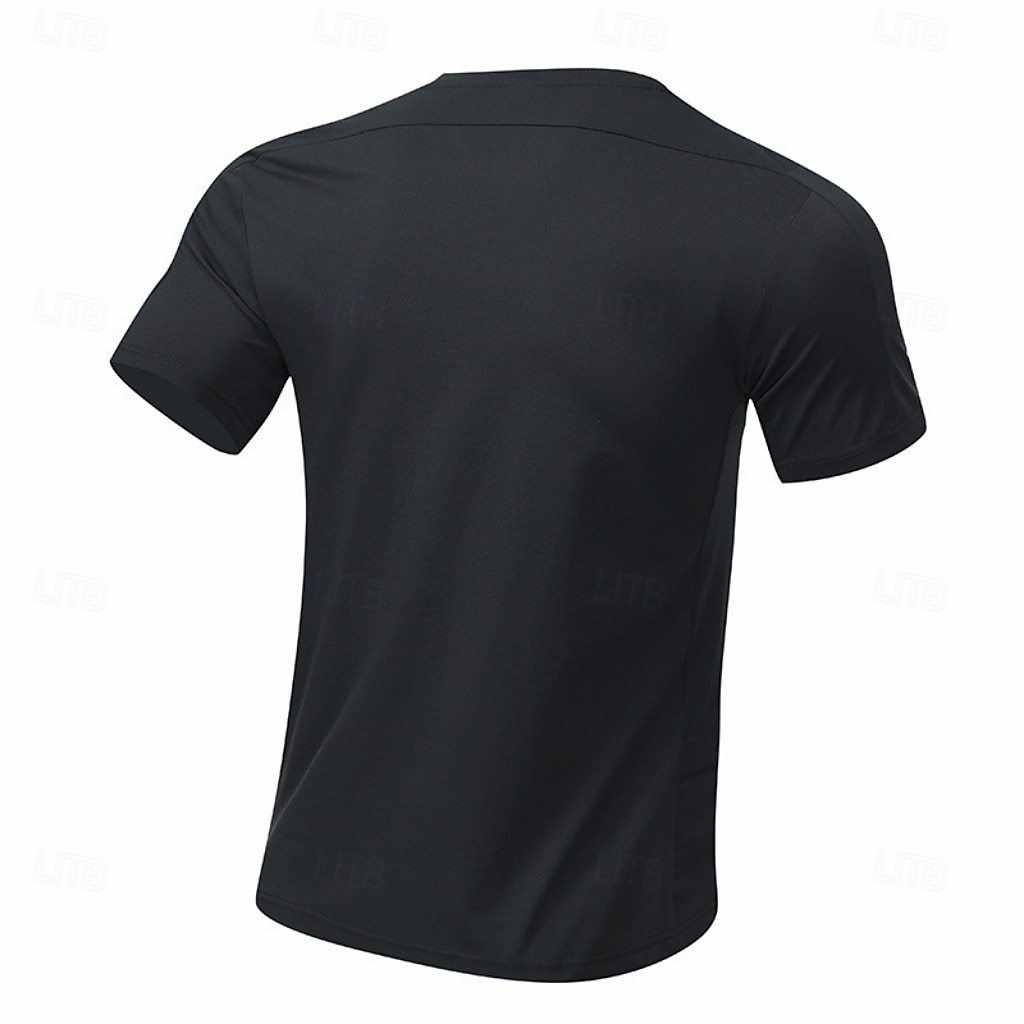 Men's T Shirt Short Sleeve Shirt Tee Top Short Sleeve Crew Neck Summer Spring Solid Color Streetwear Stylish Leisure Quick Dry Slim Daily Outdoor Running Light Grey Top Tee for Men 2026 - $22.99 –P10