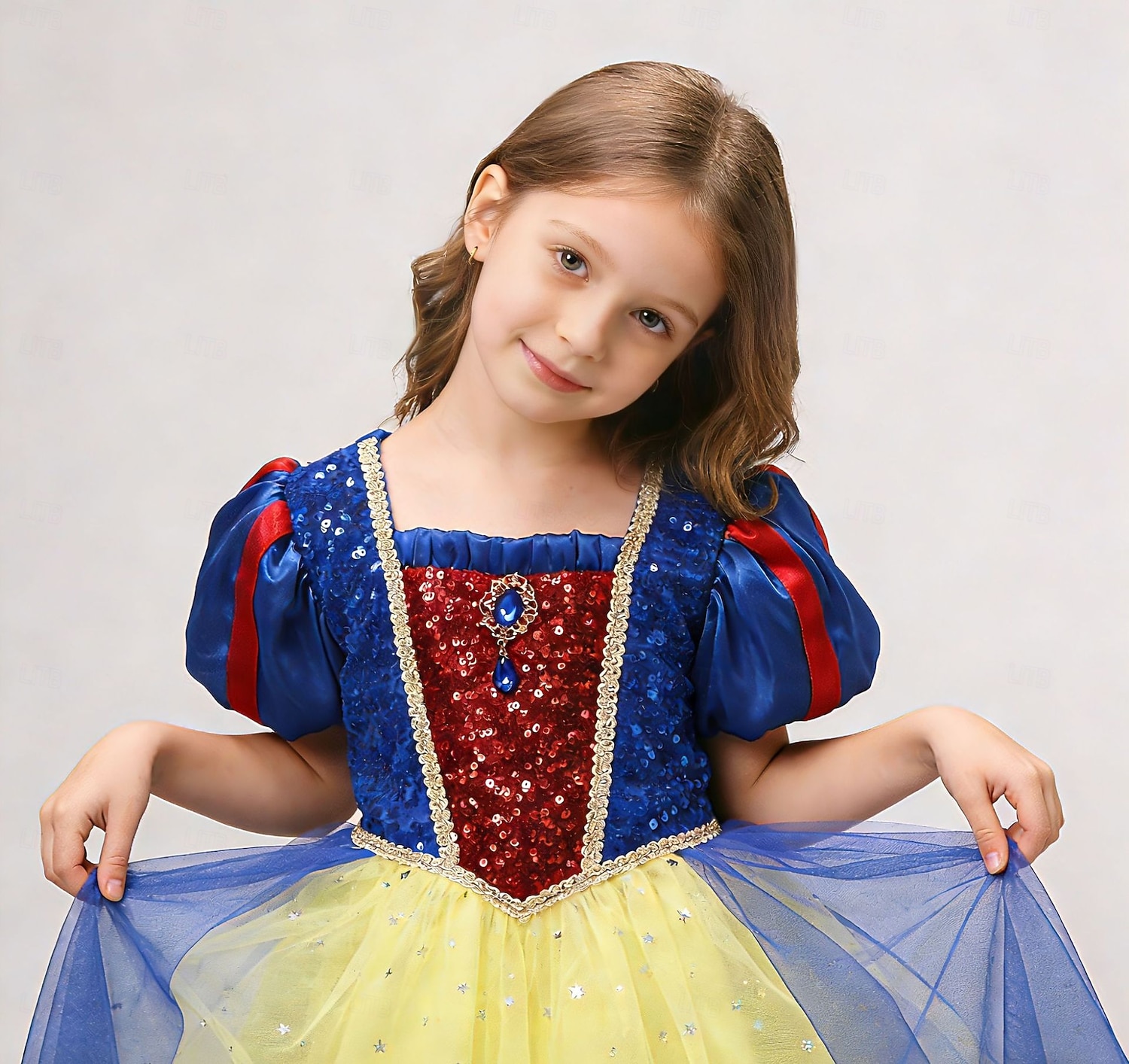 Snøhvit Snøhvit Prinsesse Kjoler Cosplay kostyme Drakter Film Mote søt stil Tutuer for Jente Barne Maskerade Daglig Fest Ferie 2026 - $41.99 –P4