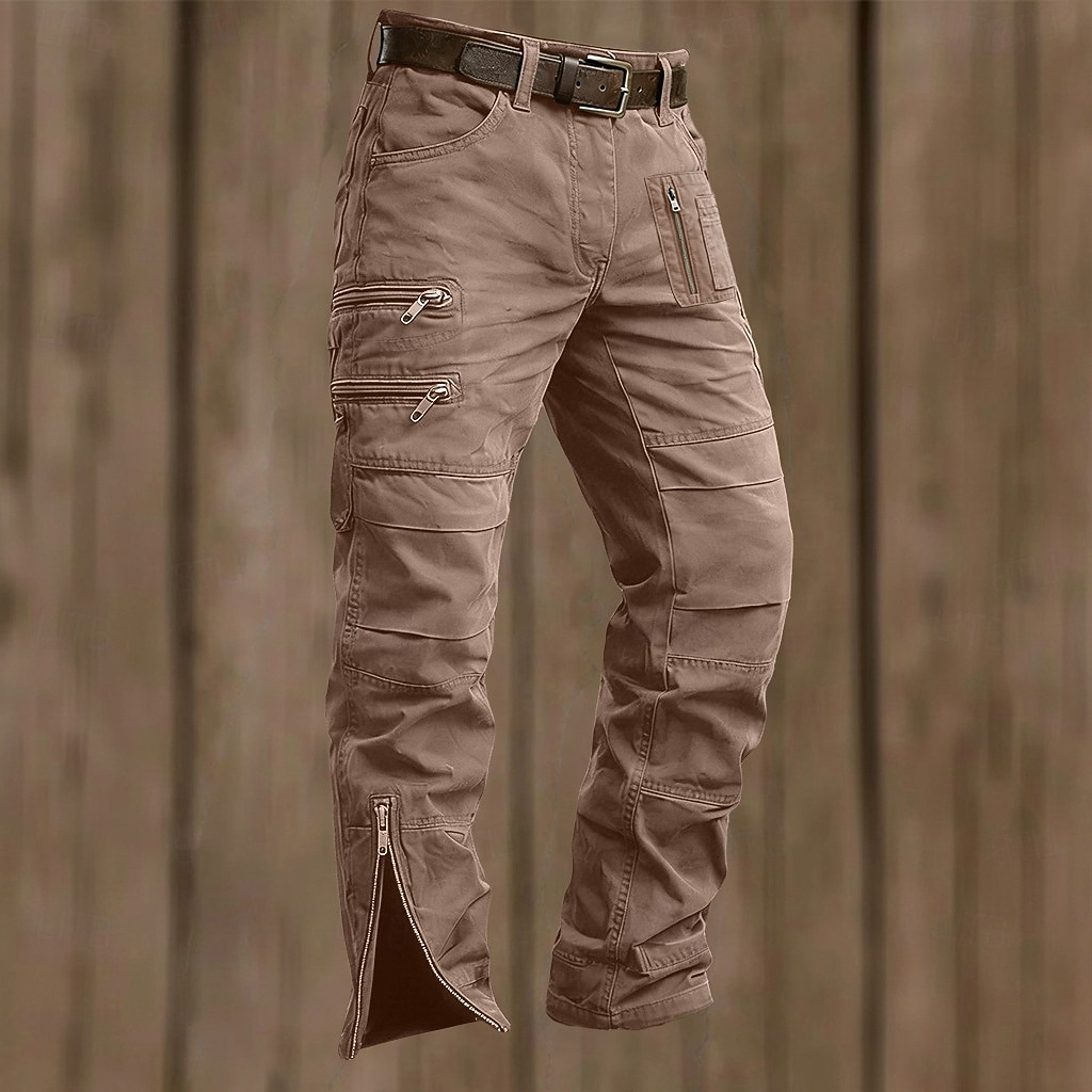 Herren Cargo-Hosen Taktische Hose Bein mit Reißverschluss Einfach Komfort Atmungsaktiv Volle Länge Lässig Täglich Outdoor Urlaub Lässig Schwarz Armeegrün Unelastisch 2026 - $80.99 –P5