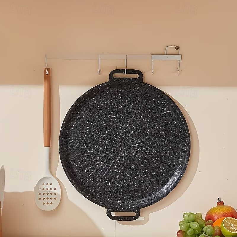 1/2 pezzi padella e casseruola per barbecue resistenti – conduzione uniforme del calore per bistecche e pancake perfetti, superficie in ghisa facile da pulire, manico appendibile, lavabile in del 2026 a $12.99 –P7