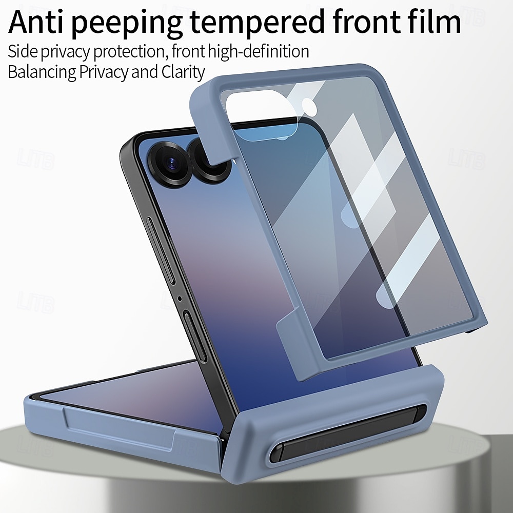 Phone Case For Samsung Galaxy Z Flip 7 Z Flip 6 Back Cover with Screen Protector PU Leather 2026 - $29.99 –P4