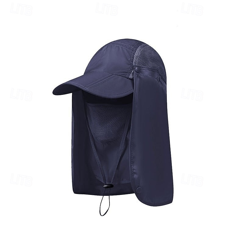 Heren outdoor zonnehoed met nekflap, zomerse UV-beschermende visserspet, ademend lichtgewicht gezichtsscherm voor wandelen, kamperen en vissen &buitenactiviteiten 2026 - $18.99 –P8