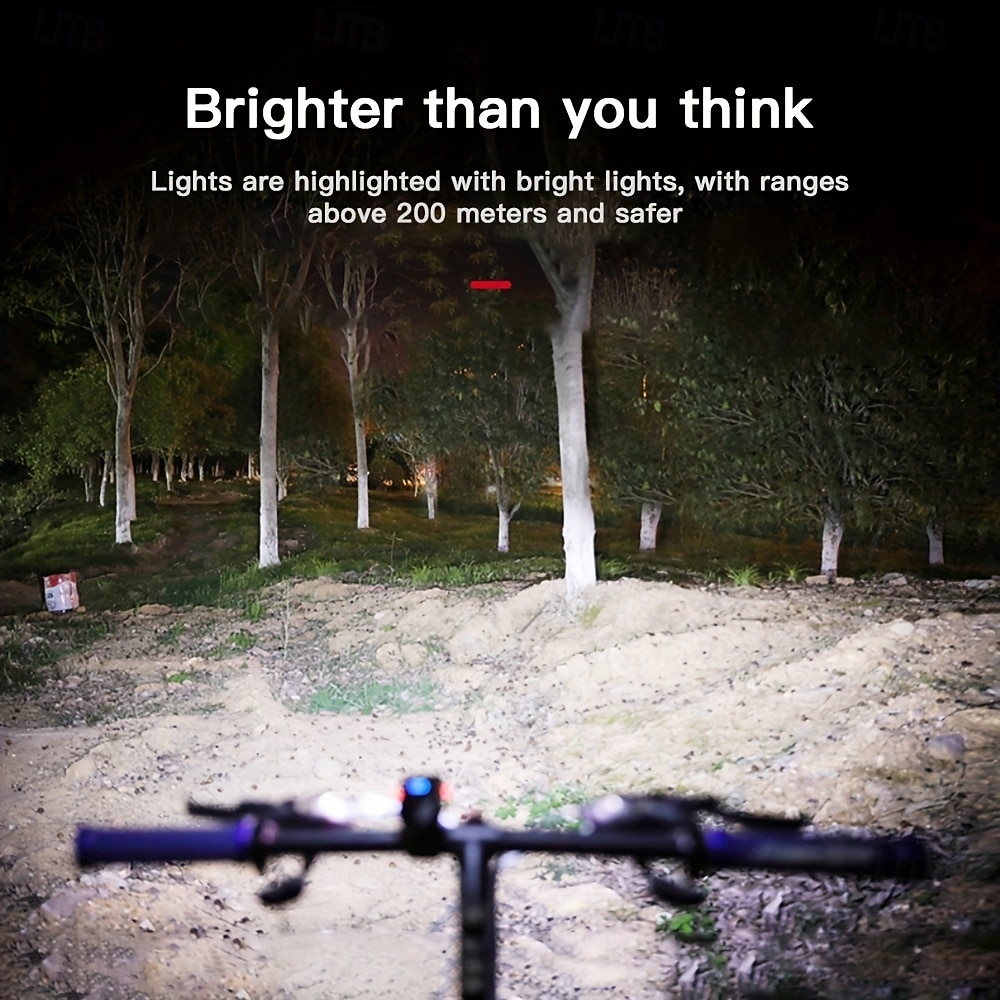 Bike Lights Set, 1000 Lumen USB Rechargeable Front Headlight and Back Tail Light with Wireless Remote Turn Signals, Waterproof High Brightness LED Bicycle Lights for Night Safety, Fits Mountain Road 2026 - $28.99 –P4
