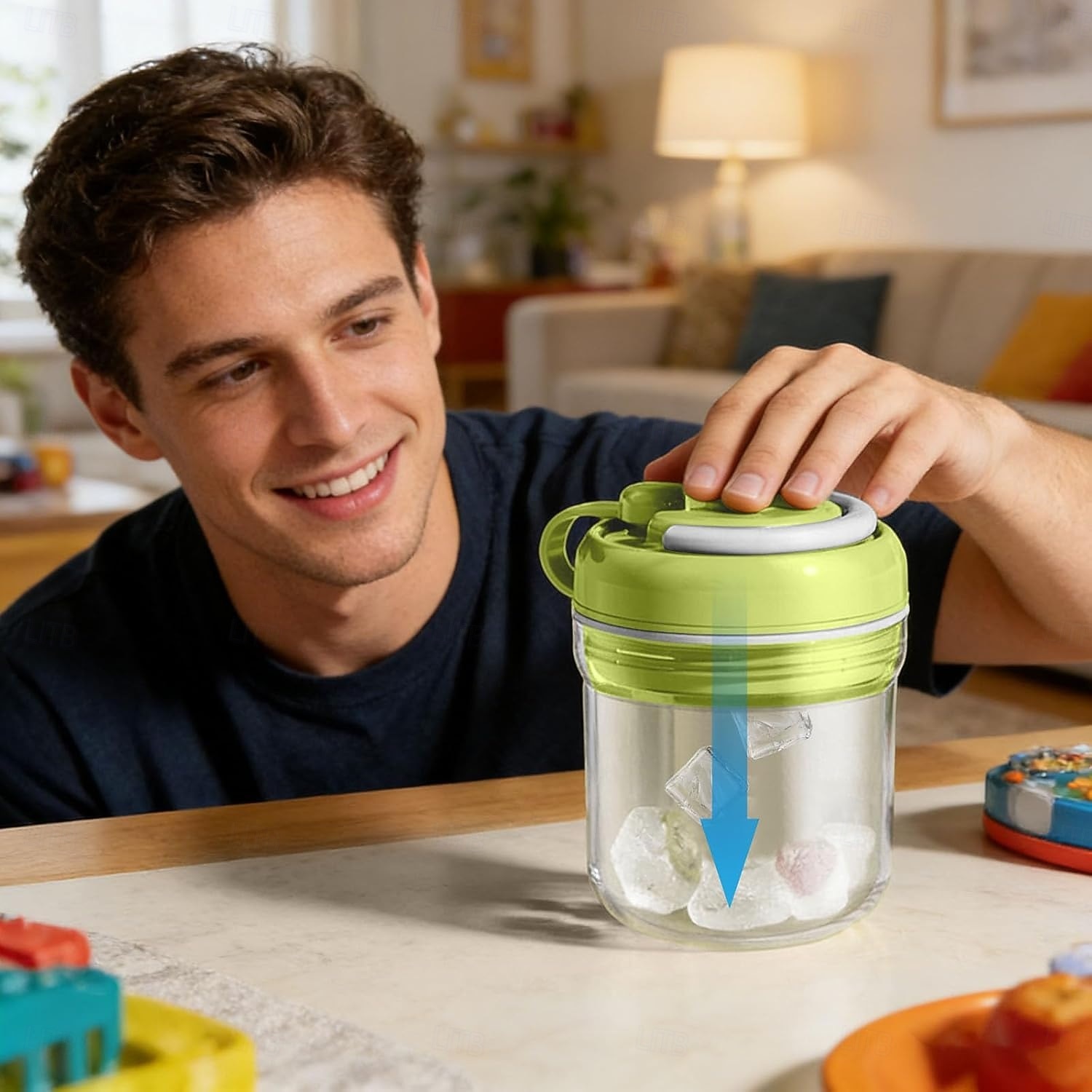 3-in-1 Water Bottle Ice Cube Tray with Straw & Lid, Portable Touch-Free Iceball Kettle, Reusable Storage Bottle, Easy Press to Release Silicone Icing Tray for Gym, Travel, Juice & Coffee 2026 - $10.99 –P5