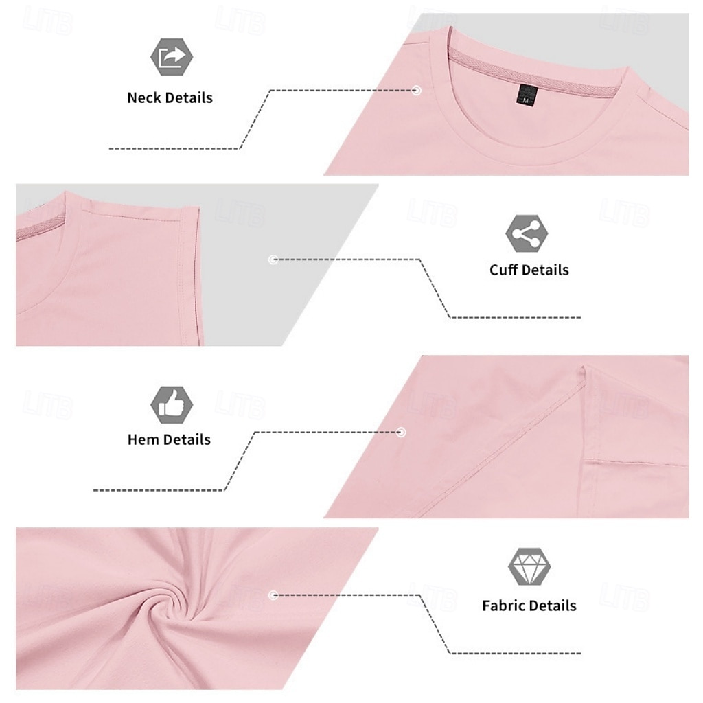 Hombre Camiseta sin mangas Chaleco Camisetas Interiores Camisa sin mangas Sin Mangas Escote Redondo Verano Primavera Plano Moda Deportivo Clásico Puro Casual Gimnasia Calle Negro Blanco Rosa Camiseta 2026 - $13.49 –P7