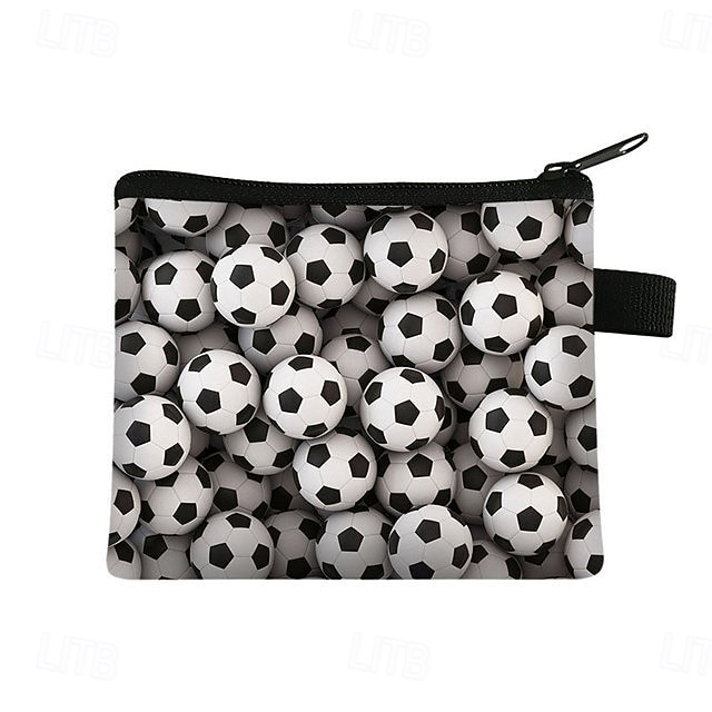 Paquete de 9 monederos de fútbol para niños, mini estuches con cremallera para llaves, monedas y auriculares, ideales para rellenar bolsas de regalos para fiestas temáticas deportivas y como obsequio 2026 - $22.99 –P8