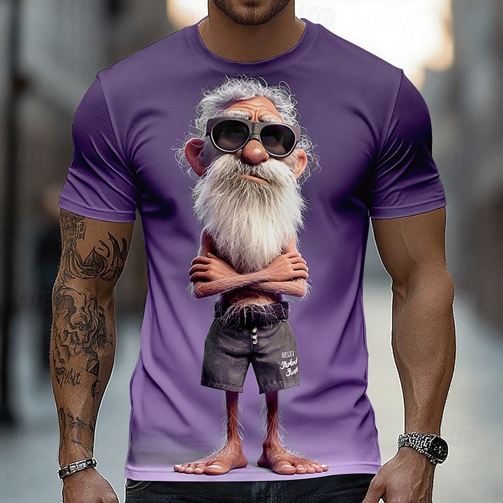 Homme Illusion d'optique 3D T-shirt Manche Courte T-shirt Impression 3D Col ras du cou Chemise Exagéré Designer Quotidien Club Soirée Bleu Bleu 2# Rouge Été Printemps Toutes saisons Vêtement Tenue S de 2026 ? $18.99 –P6