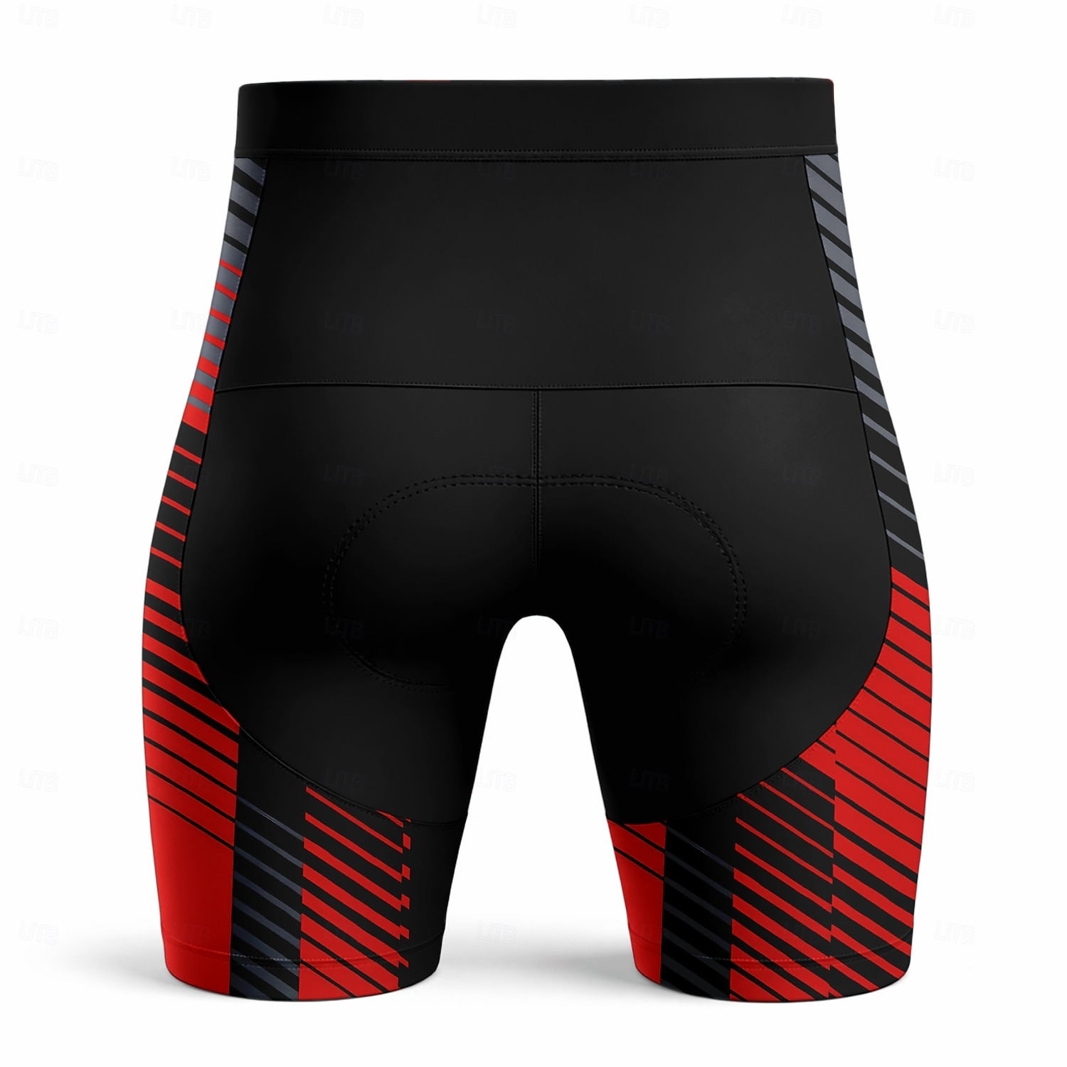 Homens Geométrica Shorts de ciclismo Calções de bicicleta Bermudas Acolchoadas Para Ciclismo Moto Calção Calças Fino Esportes Tapete 3D Secagem Rápida Redutor de Suor Respirável Preto / Vermelho Roupa de 2026 por $27.99 –P3
