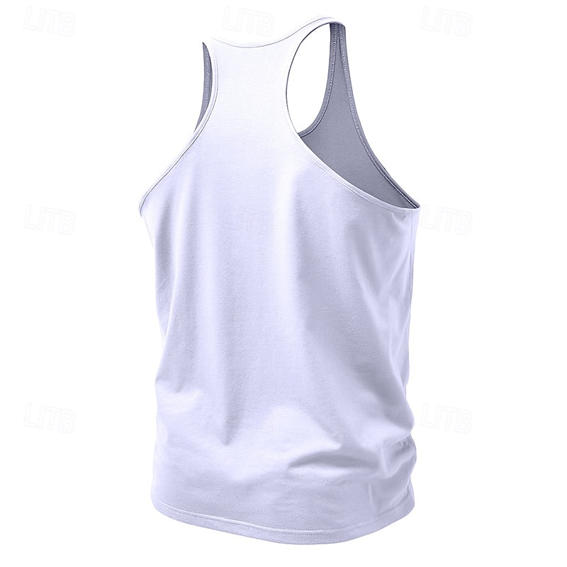 Men's Tank Top Vest Undershirt Sleeveless Shirt Sleeveless Crew Neck V Neck Scoop Neck Summer Plain Fashion Sporty Classic Quick Dry Casual Gym Street Black White Yellow Top Tee for Men 2026 - $17.99 –P4