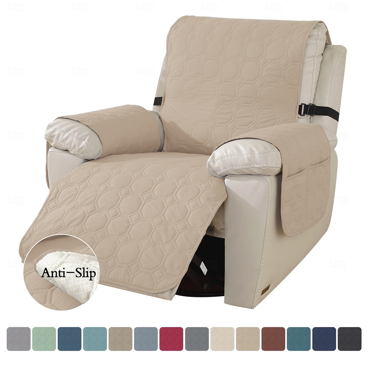 Husă de canapea impermeabilă, rabatabilă, matlasată, pentru animale de companie, din material textil, o singură bucată, acoperire completă, protector de canapea, antiderapant, antipete, protector de mobilier, utilizare în toate anotimpurile, pentru câini  2026 - $37.99 –P8