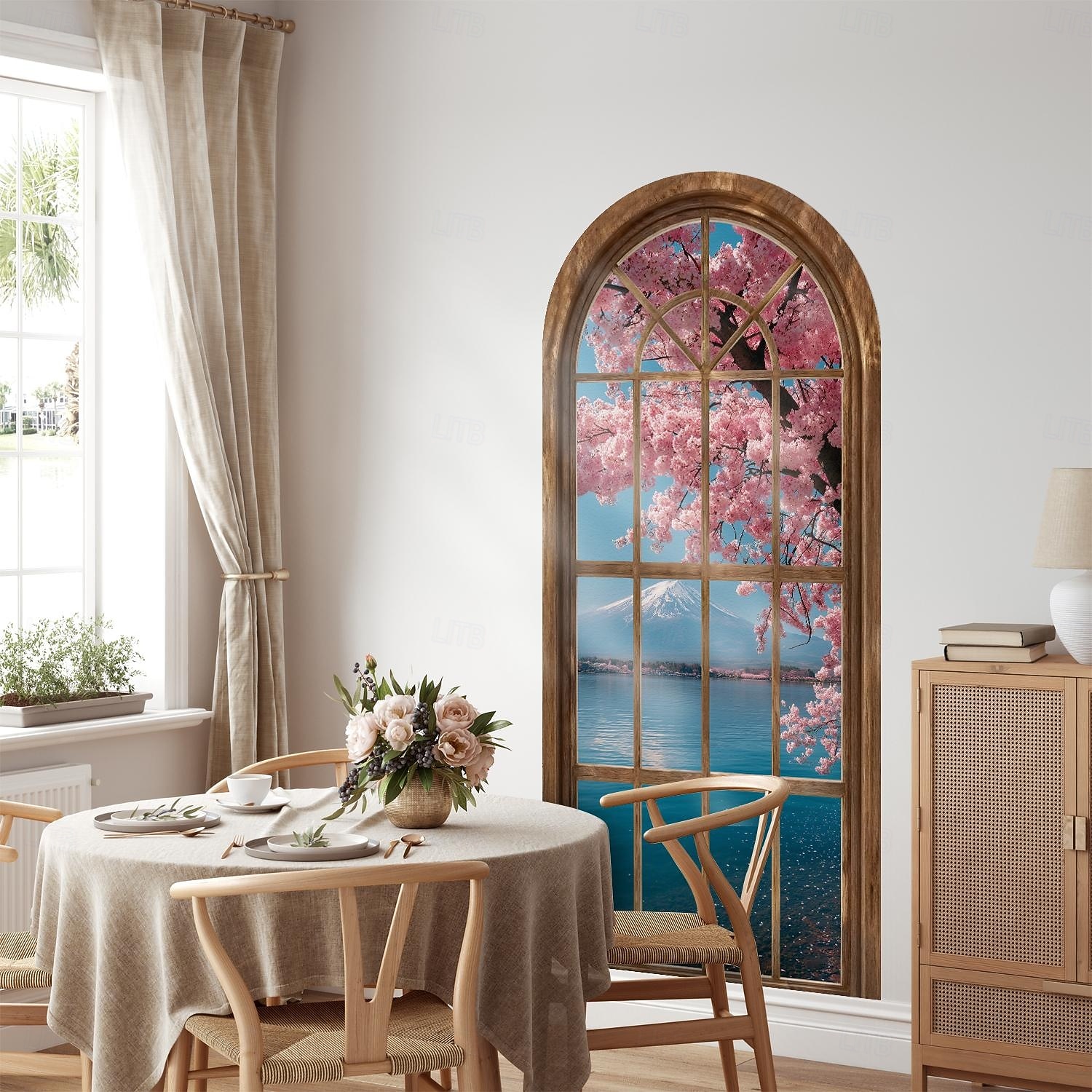 2d Flat Window Landscape Pattern Arched Wall Sticker, Pvc Self-Adhesive Removable, Suitable For Living Room, Bedroom And Other Home Decoration 2026 - $28.99 –P9