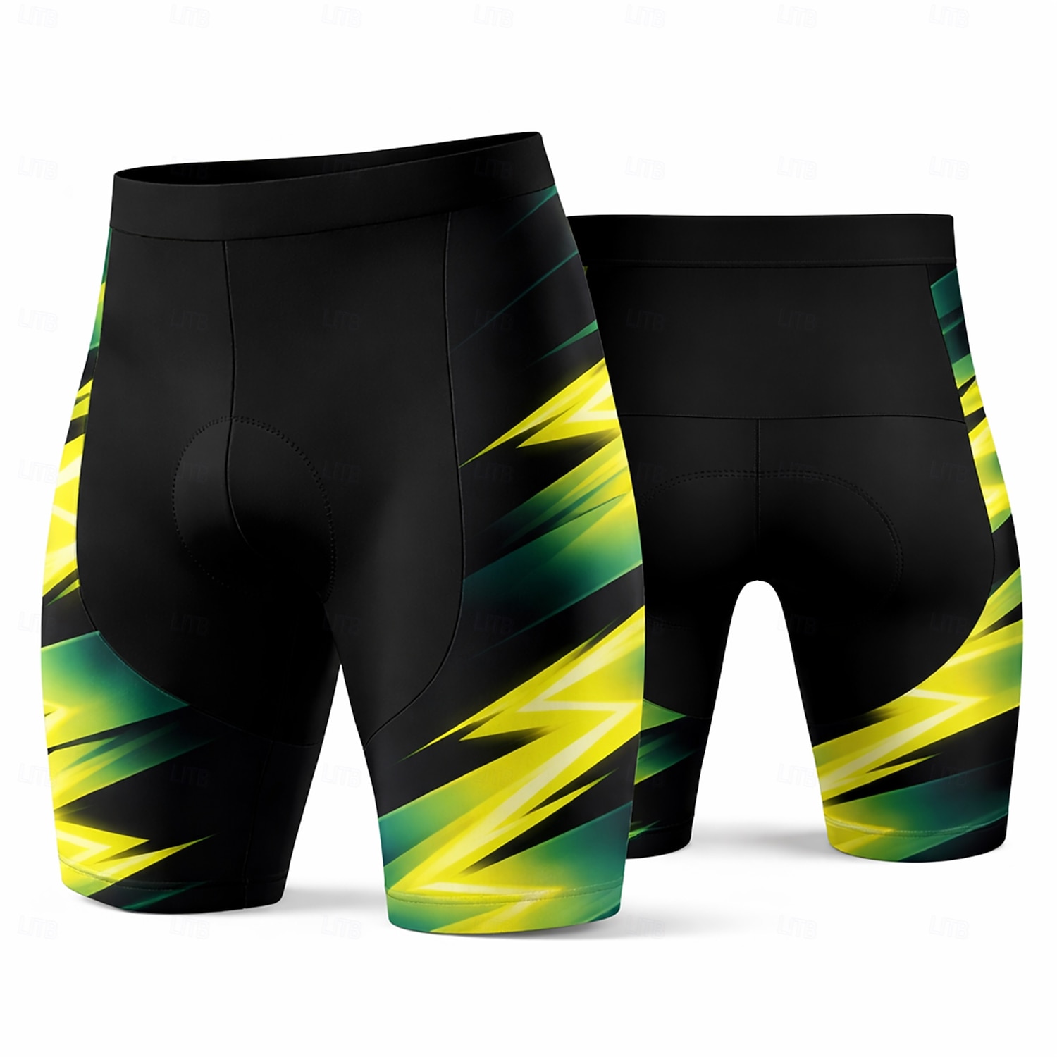 Homme Géométrique Shorts de route Shorts de vélo Shorts de cyclisme rembourrés Vélo Shorts Bas Coupe Slim Des sports Coussin 3D Séchage Rapide Évacuation de la transpiration Respirant Noir Bleu Roi de 2026 ? $27.99 –P1