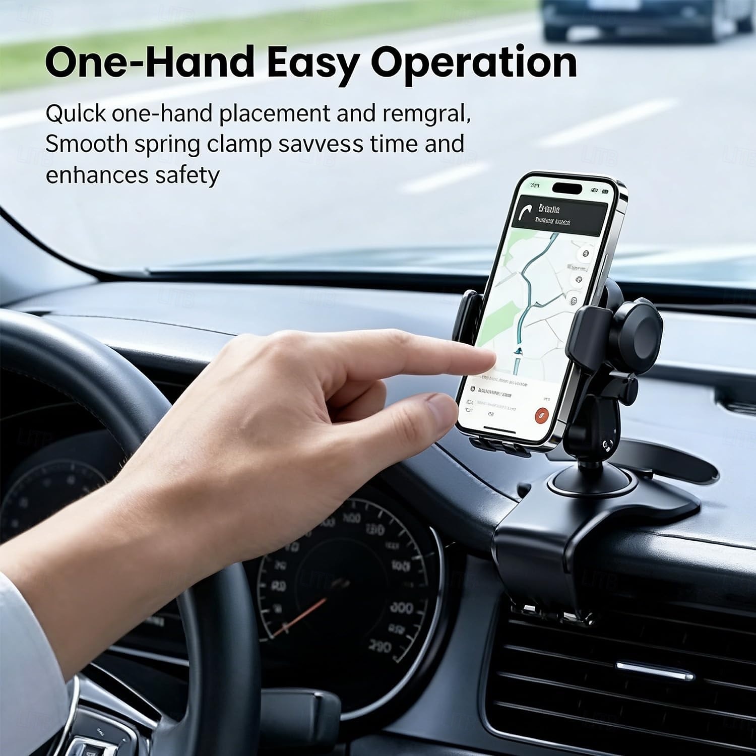 Soporte universal de 360° para teléfono móvil en el salpicadero de tu coche, con clip de resorte, brazo ajustable con abrazadera para teléfono móvil, soporte para smartphones de 4 a 7 pulgadas, sin 2026 - $13.99 –P3