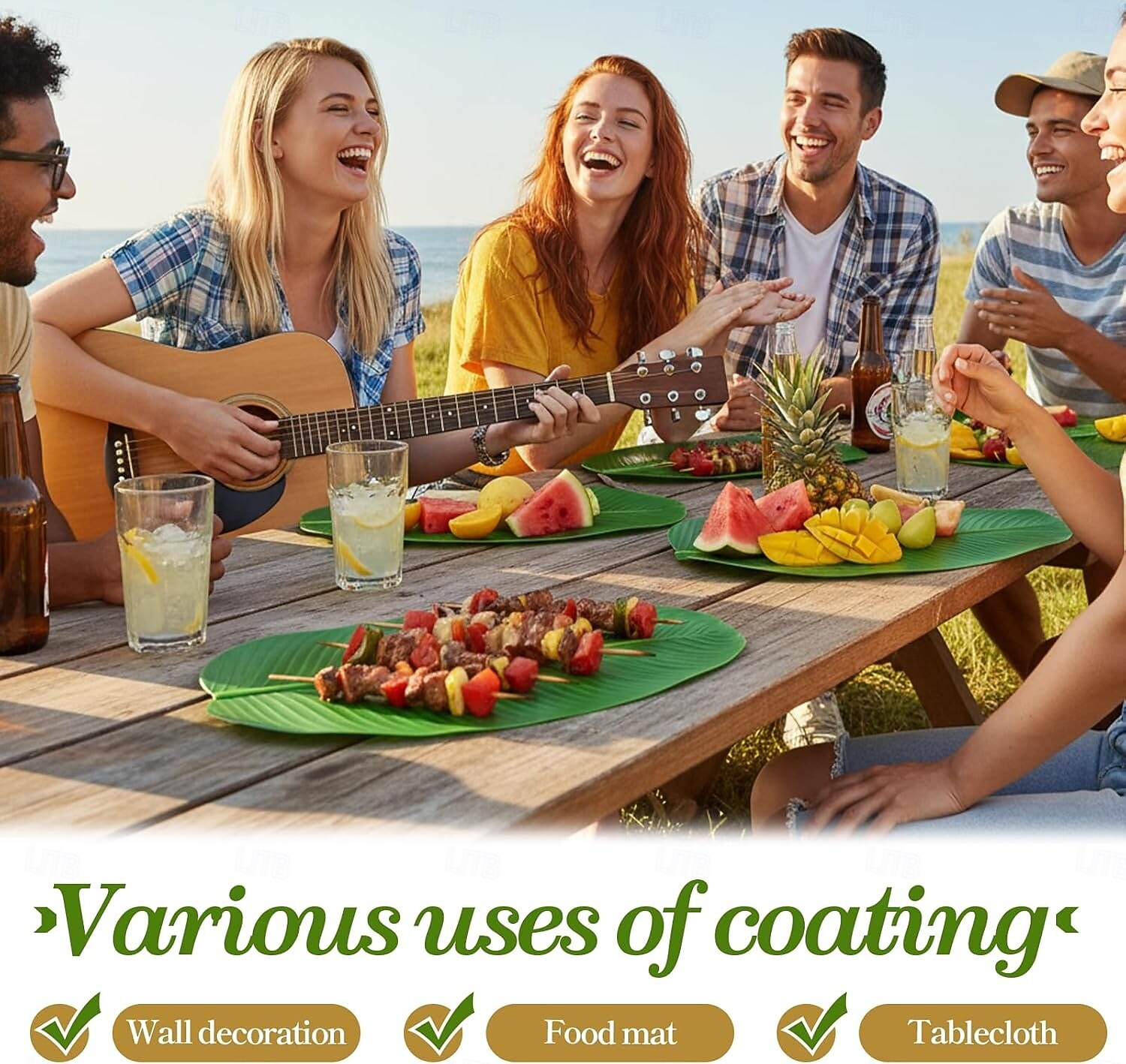 10 Pcs Banana Leaves for Cooking 22 in Tropical Artificial Faux Tropical Leaves Spring Summer Hawaiian Luau Banana Leaf Plates Pisang Foliage for Party Table Decoration 2026 - $10.49 –P4