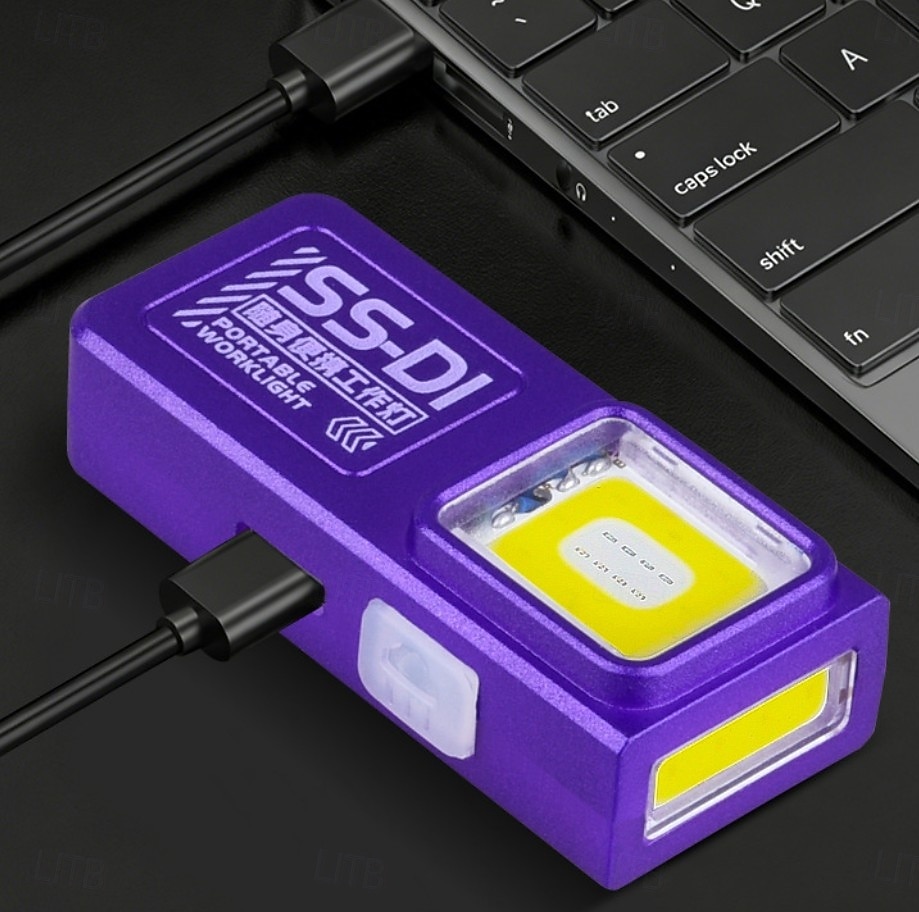 2026年 ミニCOB LED懐中電灯、USB-C充電式、クリップマグネット付きポータブル作業灯、EDCキャンプウォーキングポケットランプ、緊急キャンプホーム用  コレクション – $16.49 –P3
