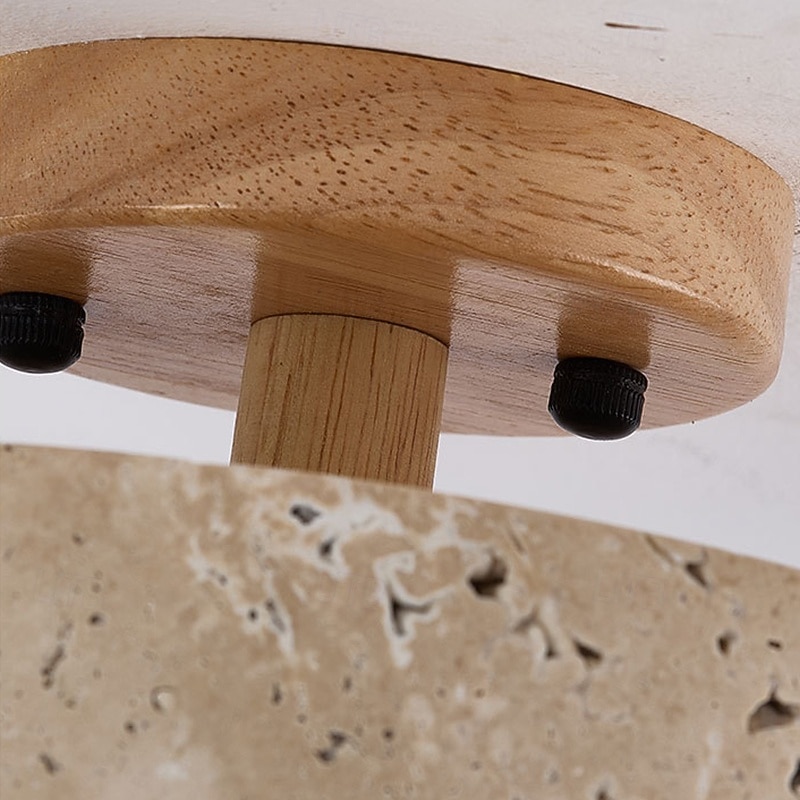 Farmhouse Hallway Ceiling Light Fixture Natural Stone Ceiling Light Mid Century Modern Semi Flush Mount Ceiling Light  LED Close to Ceiling Light for Corridor Porch Bathroom Kitchen 2026 - $140.99 –P4