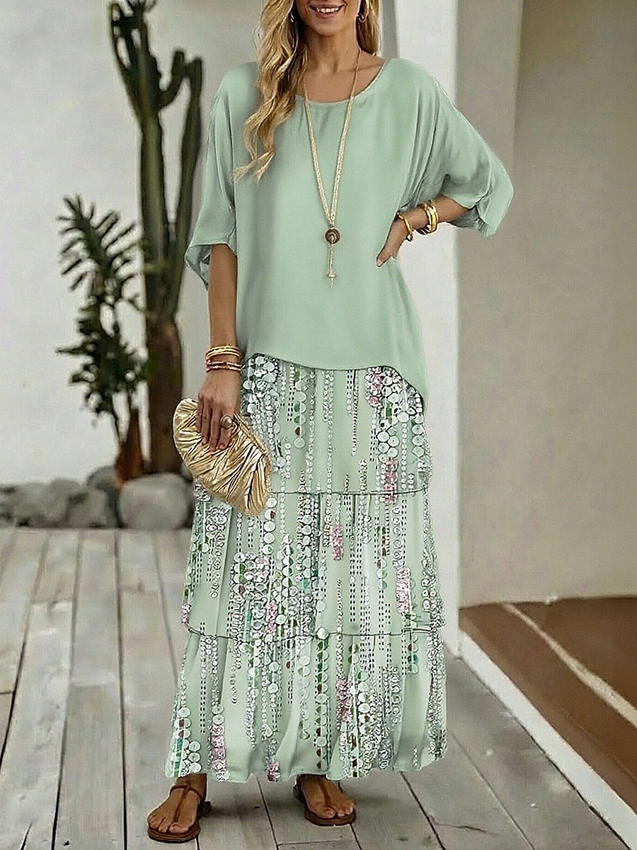 Women's Maxi Dress Casual Dress Floral Dress Print Dress Elegant Fashion Modern Outdoor Vacation Going out Women's Maxi Dress Casual Dress Floral Dress Print Dress Elegant Fashion Modern Outdoor Vacation Going out