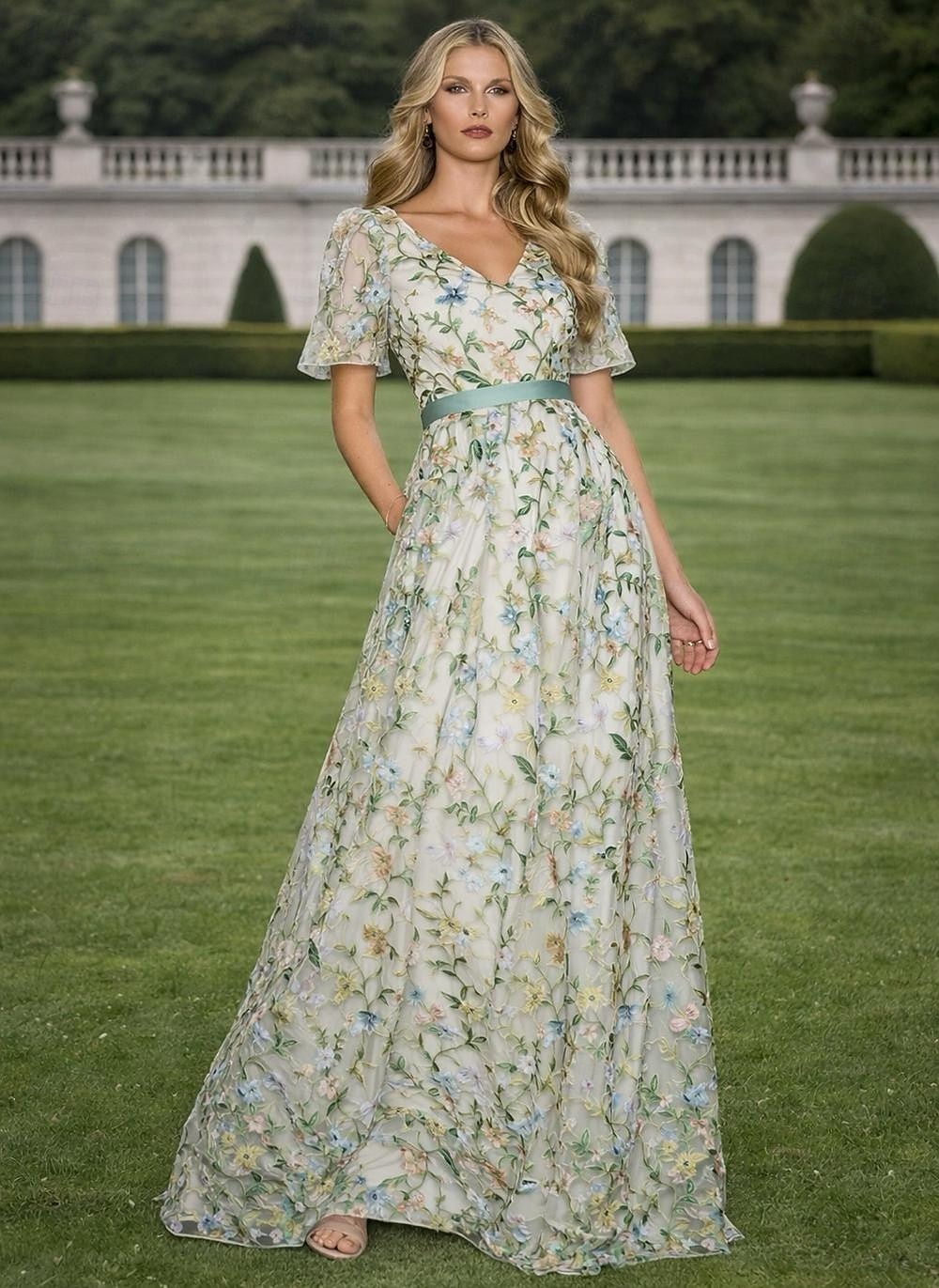maxi dress for cocktail party Glitter Sleeveless Splitfront Evening Party Maxi Dress Wedding Party Dress