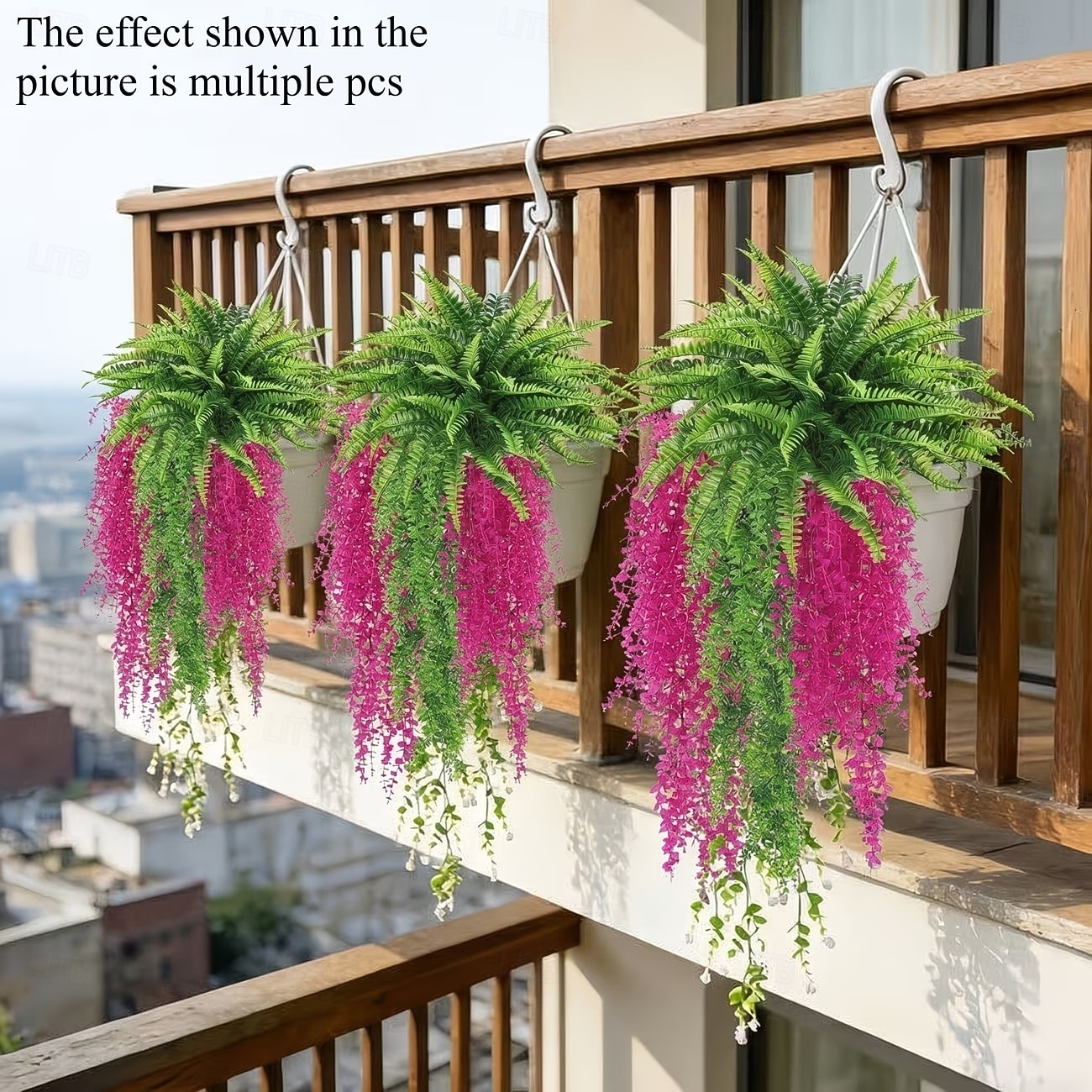 סט לתליית קיר מלאכותי של 4 שרכים ואקליפטוסים, קישוט מודרני לגינה ולפטיו, מושלם לאביב, יום האהבה, יום האם 2026 - $18.99 –P7