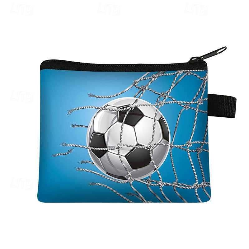 Paquete de 9 monederos de fútbol para niños, mini estuches con cremallera para llaves, monedas y auriculares, ideales para rellenar bolsas de regalos para fiestas temáticas deportivas y como obsequio 2026 - $22.99 –P9