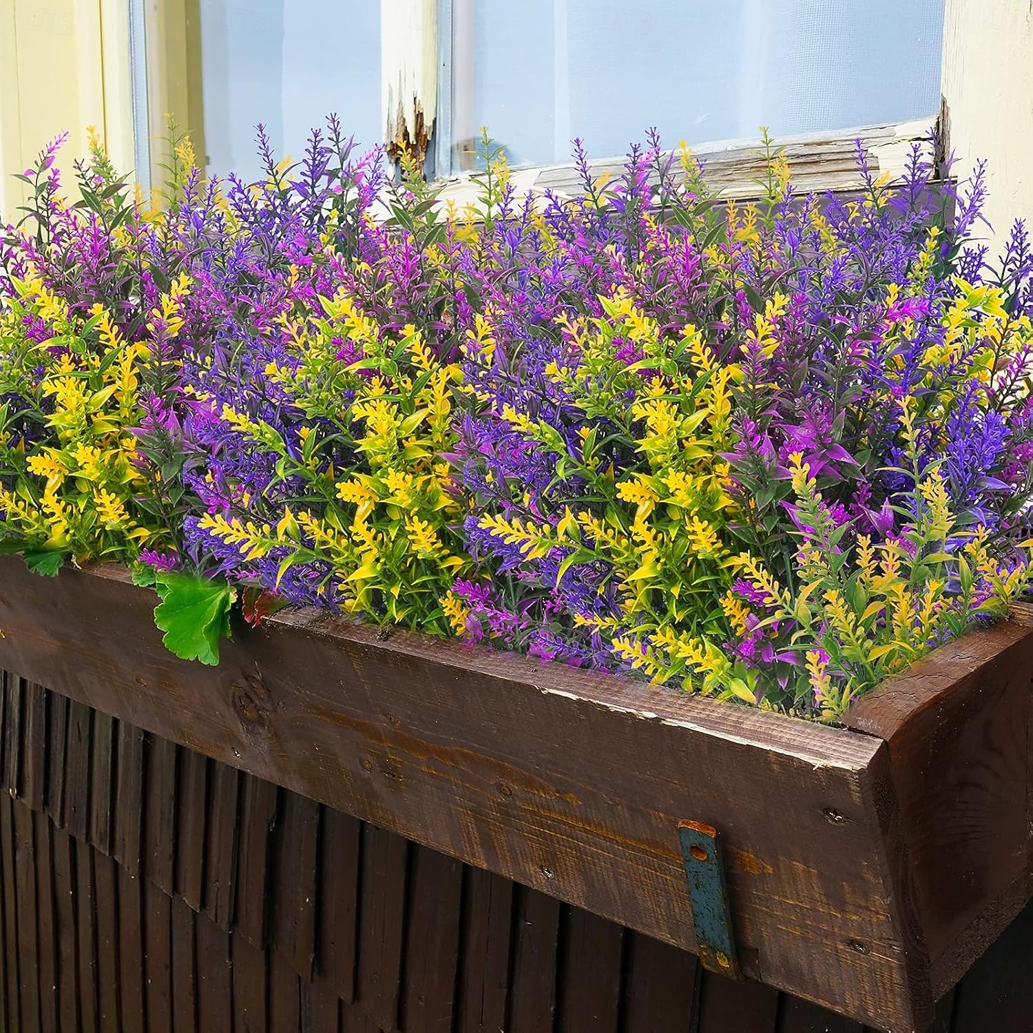 9 Bundles Artificial Lavender Flowers Outdoor UV Resistant Fake Plastic Flowers Faux Plastic Shrubs for Indoor Outdoor Window Home Garden Decoration 2026 - $13.49 –P7