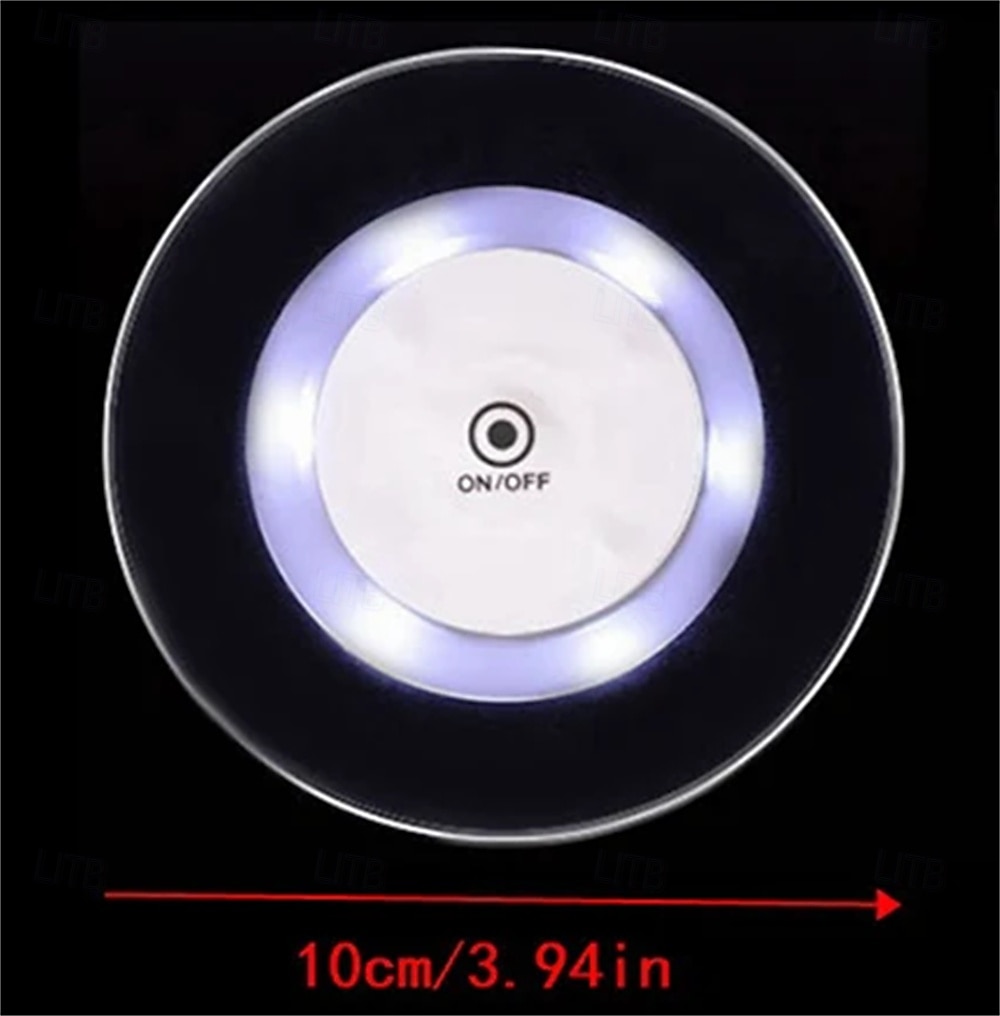 3 stuks LED-onderzetters van acryl voor cocktails, met een flitsende basis en ultradunne LED-verlichting, perfect als decoratie voor je bartafel. 2026 - $23.99 –P15