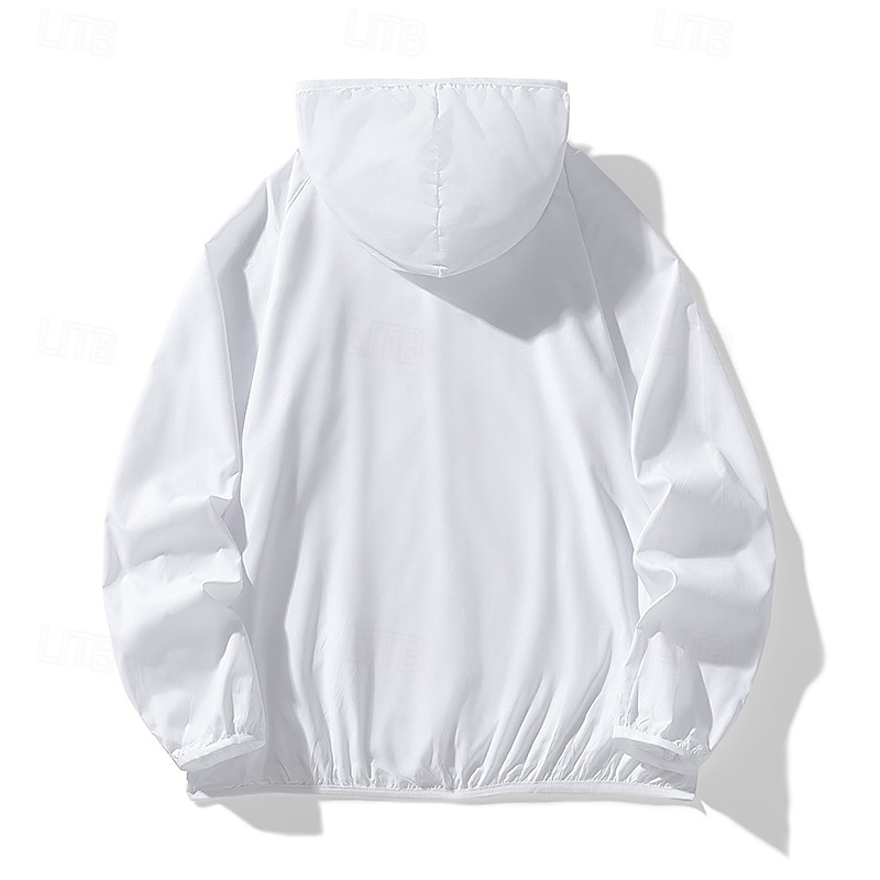 Men's Women's Unisex Hiking Jacket Hiking Windbreaker Spring & Summer Outdoor Sunscreen UPF50+ Quick Dry Lightweight Hoodie Raincoat Lightweight Jacket Blue White Gray 2026 - $18.49 –P4
