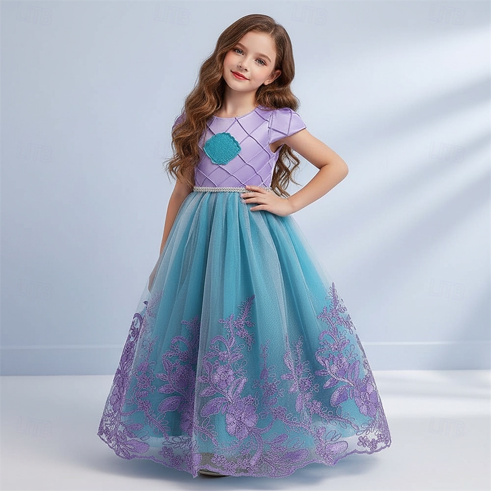Princess Dress Cosplay Costume Outfits Movie Fashion Cute for Girls' Kid's Masquerade Daily Ceremony Comic Con 2026 - $37.99 –P1