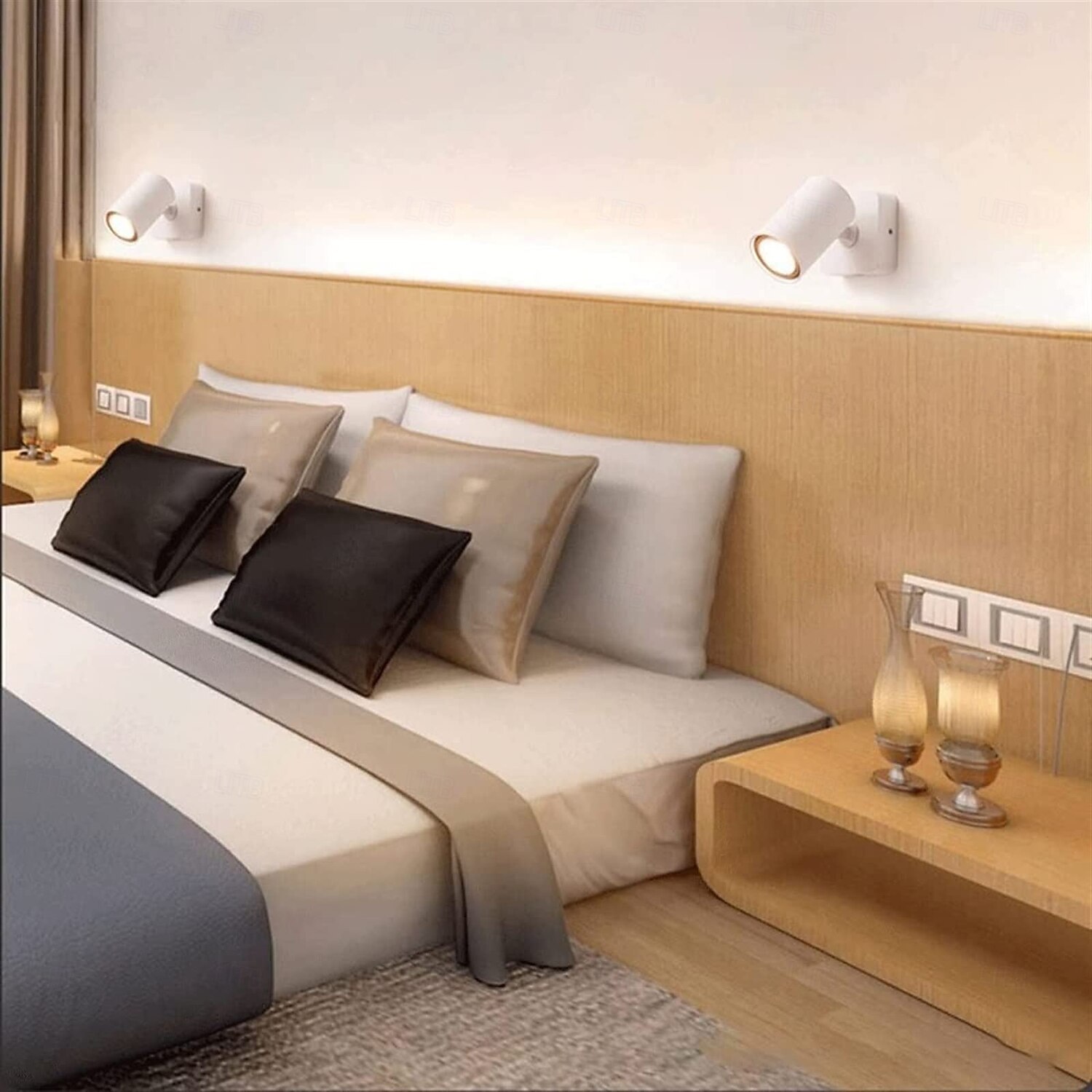 LED-vegglamper 90° sammenleggbar 350° rotasjon 6w mykt lys gir et godt lesemiljø for deg som passer for ulike scener 2026 - $49.99 –P9