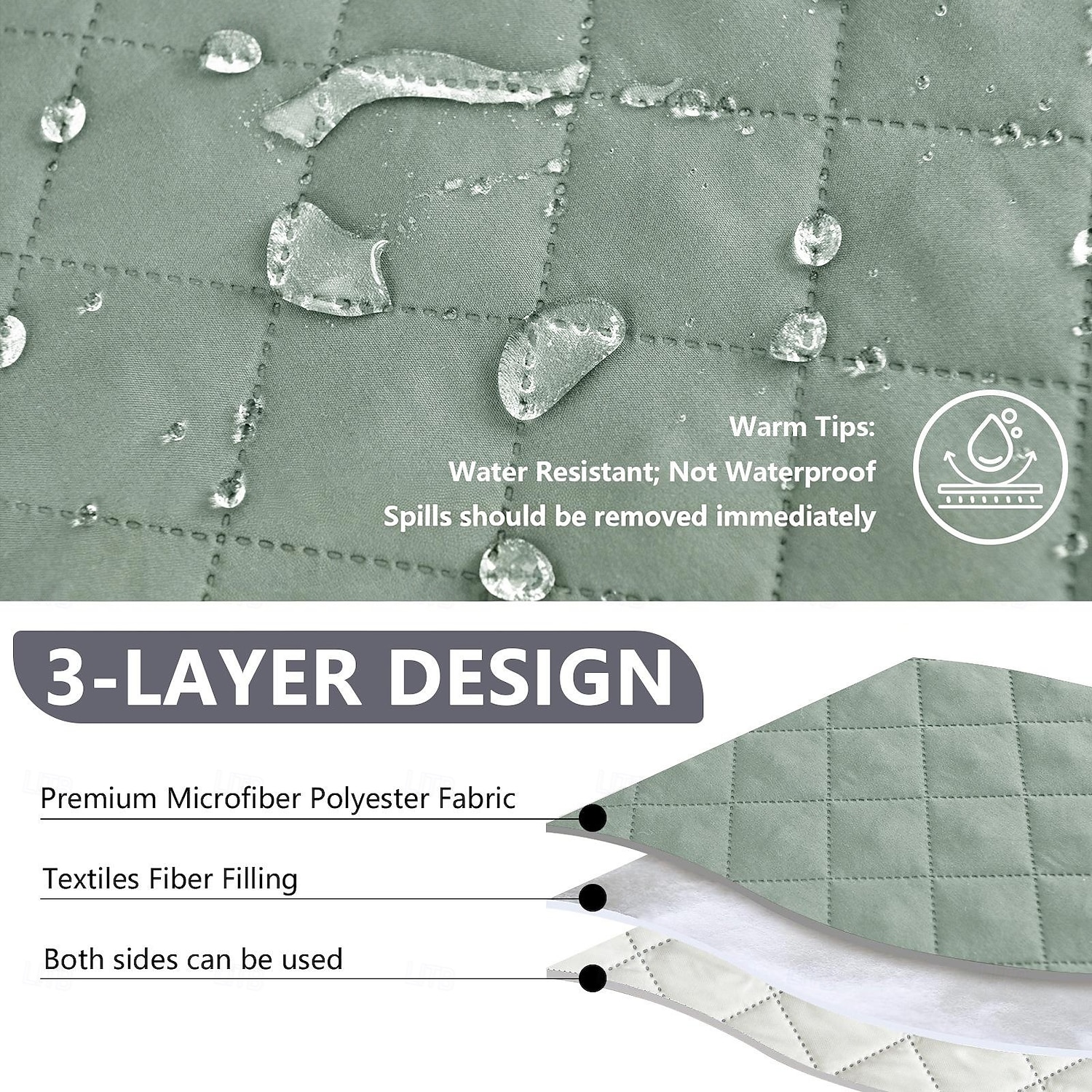 100% waterdichte hoes voor relaxbank, tweezitsbank, morsbestendig met middenconsole, antislip, gewatteerde bankbeschermer, bankhoes voor 2-zits relaxbank, meubelhoes voor thuis 2026 - $75.99 –P3